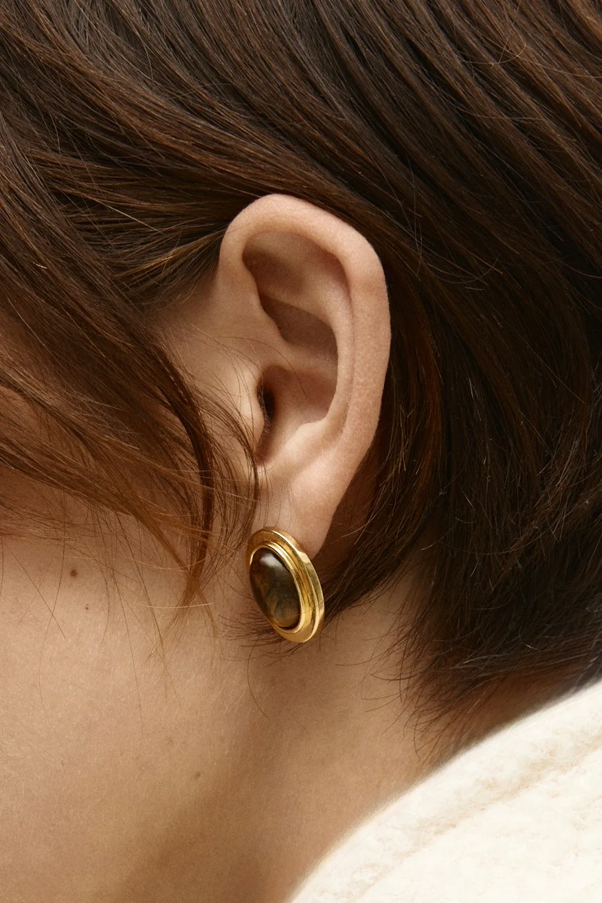 Aurora Oval Earrings - Image 4