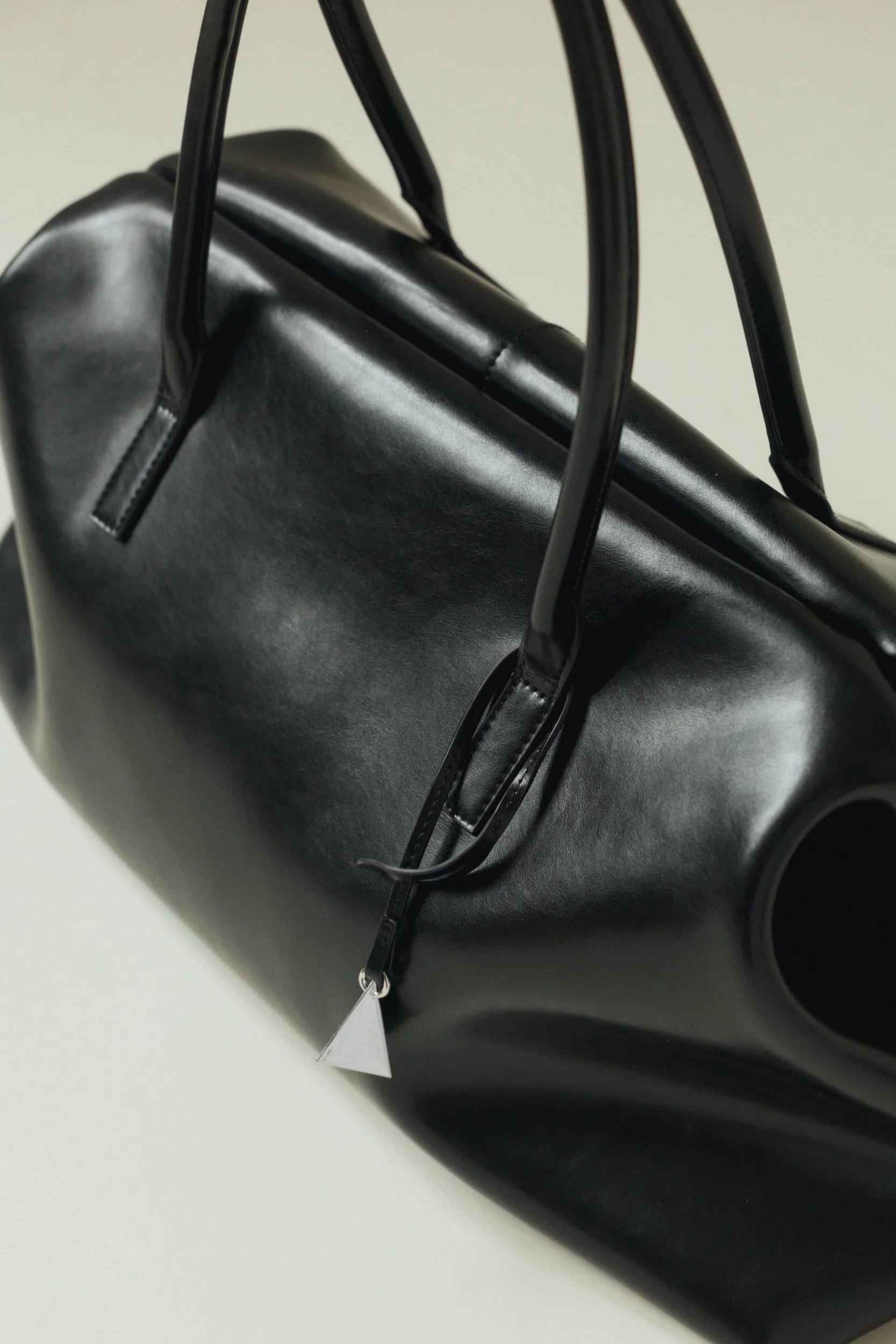 Silver Black Pyramid Charm - Image 4