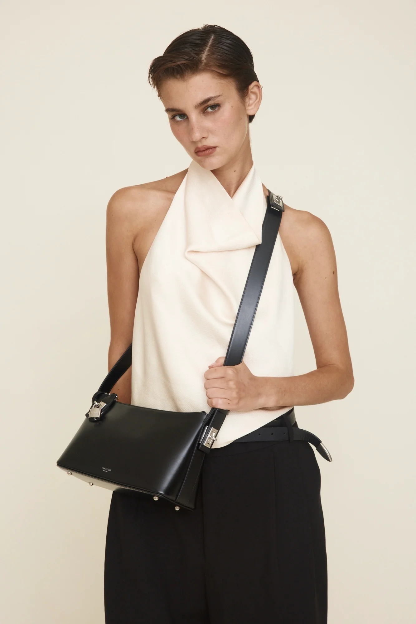 Silver Black Hobo Bag - Image 17