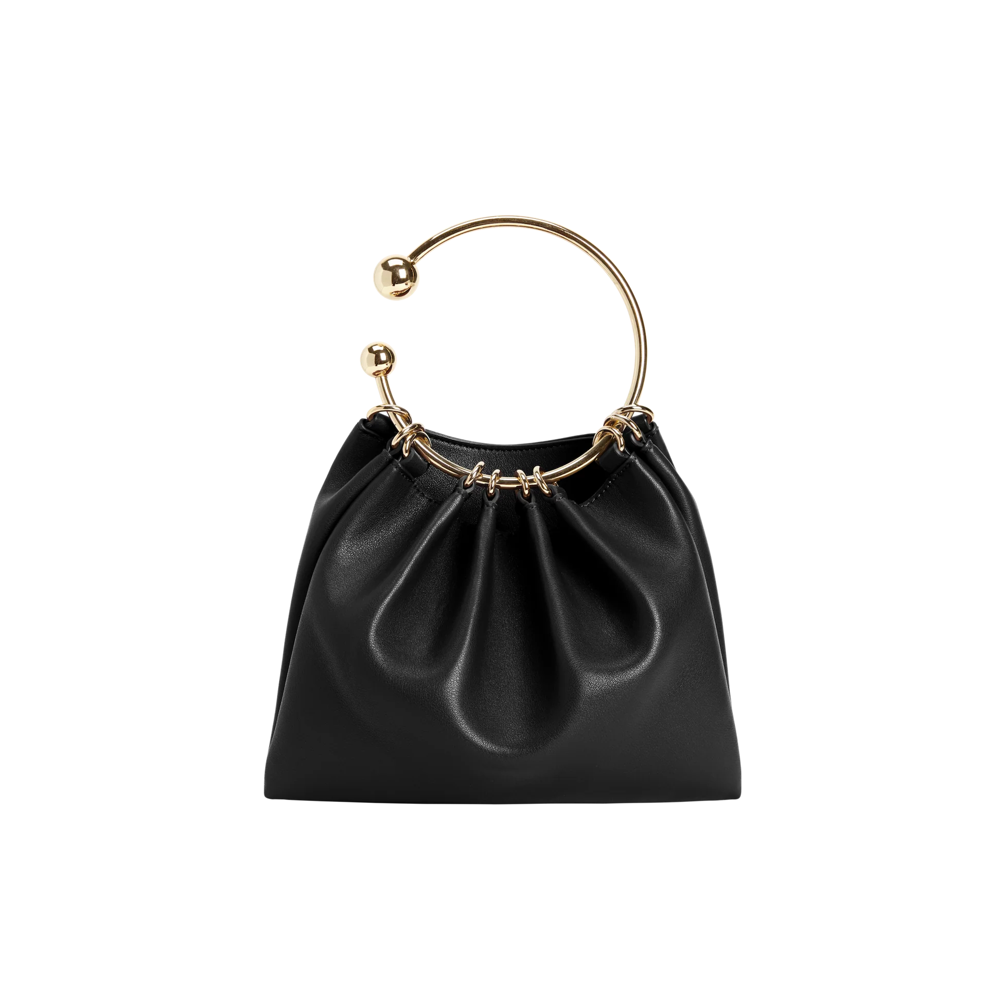 Black Ring Handle Bag - Image 3