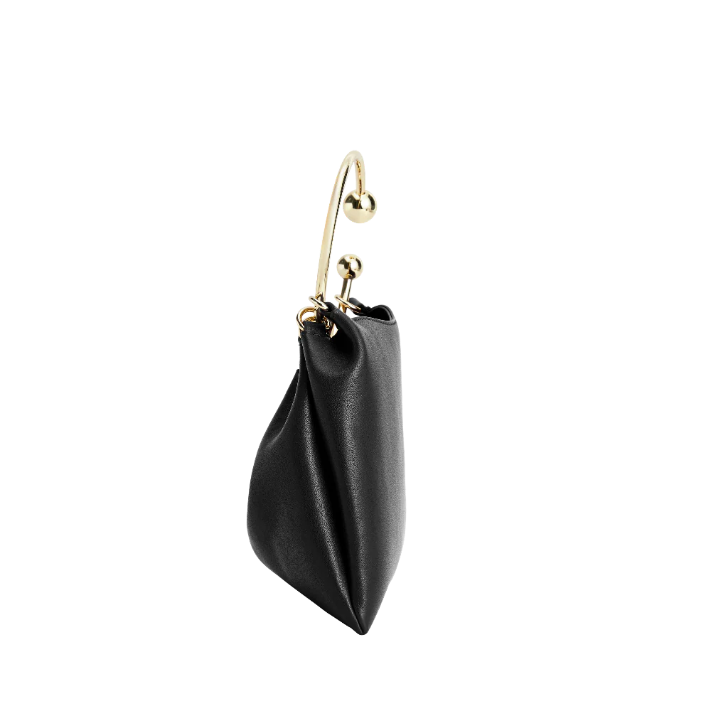 Black Ring Handle Bag - Image 4