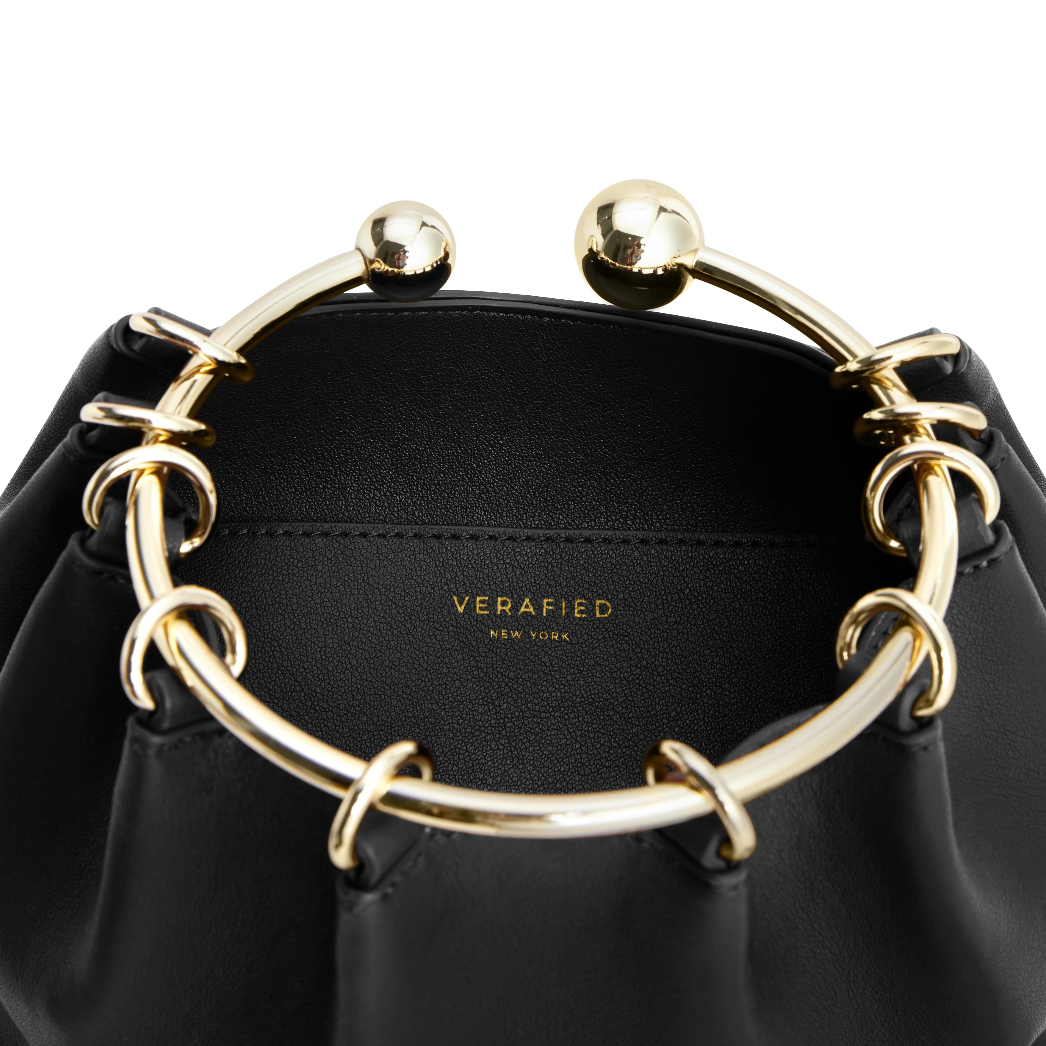 Black Ring Handle Bag - Image 5