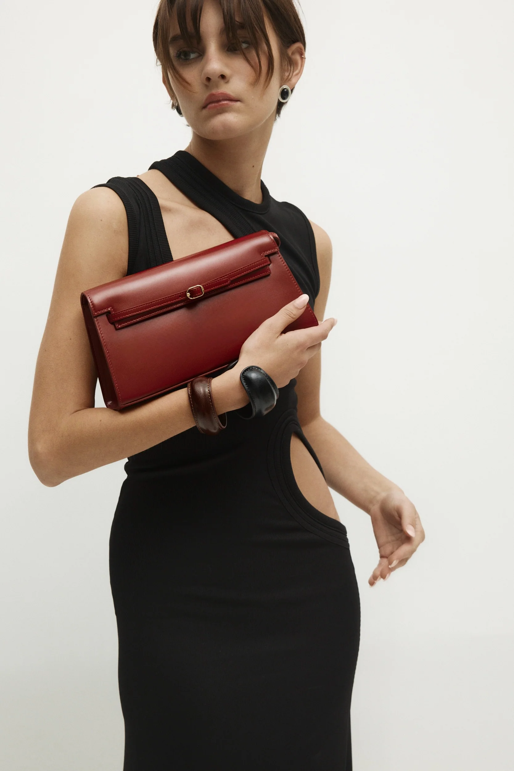 Dark Cherry Shoulder Bag - Image 15