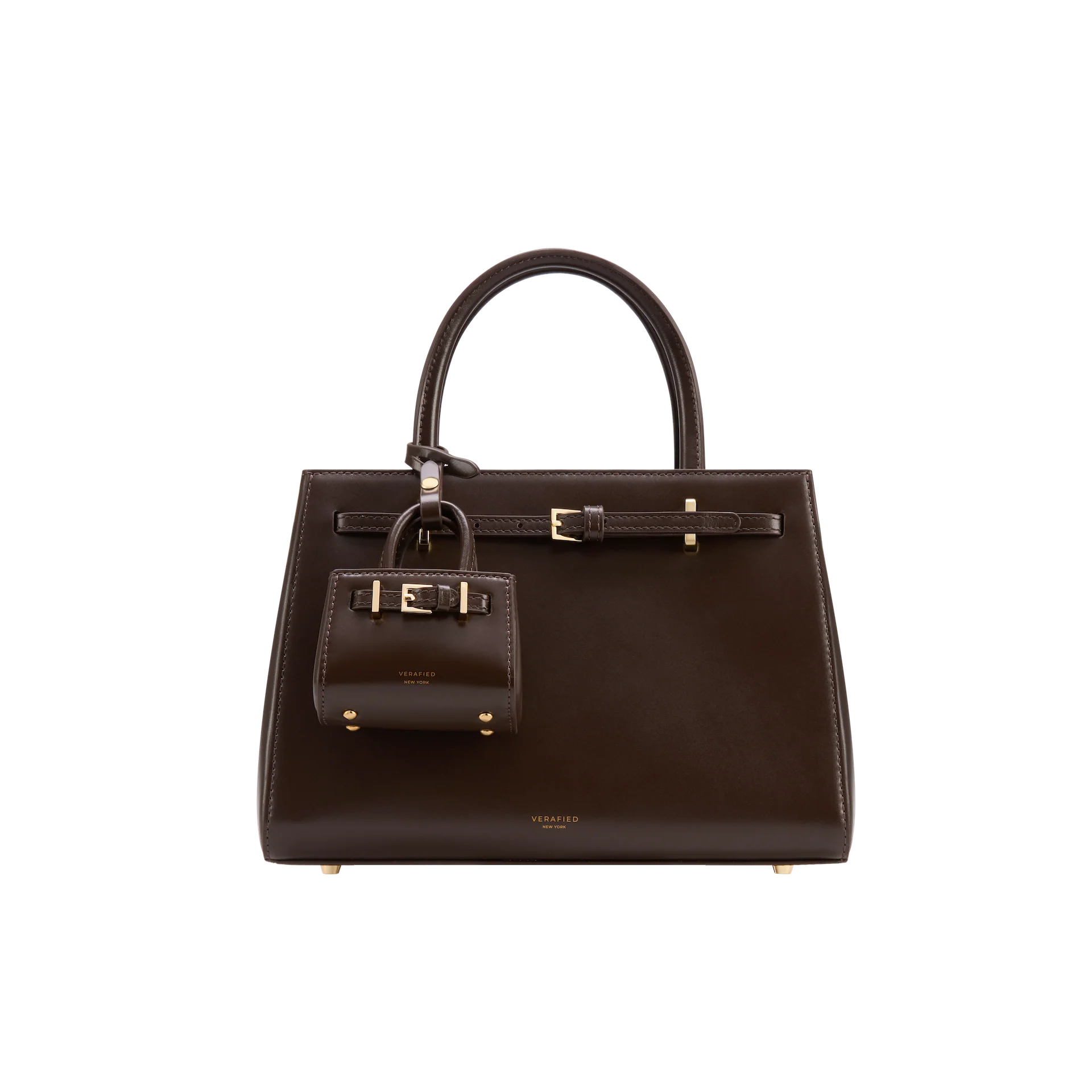 Chocolate Leather Book Tote Bag 25 (Low Stock) - Image 15