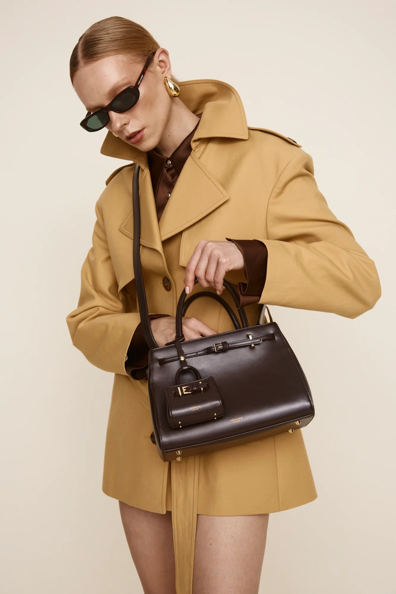 Chocolate Leather Book Tote Bag 25 (Low Stock) - Image 22