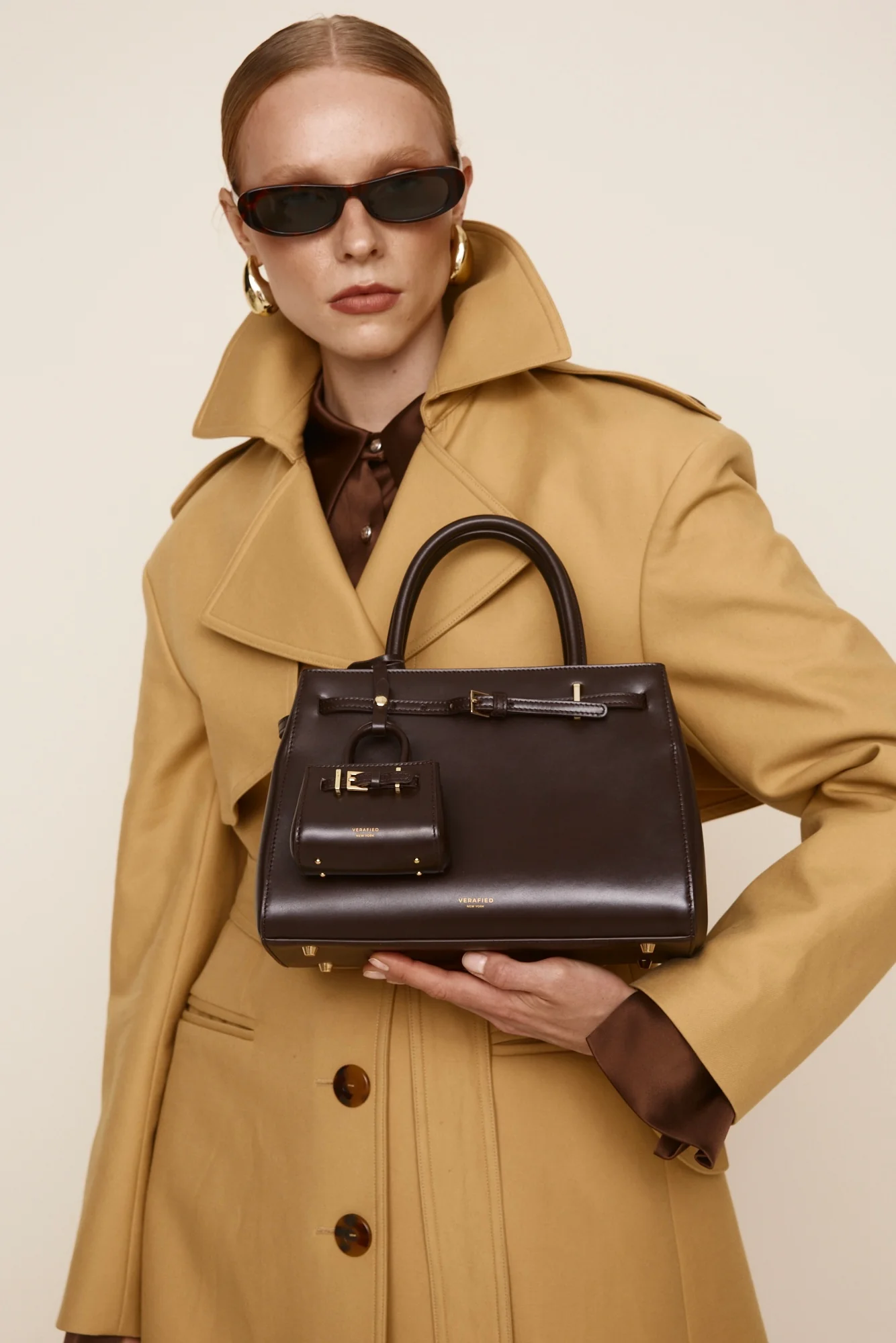 Chocolate Leather Book Tote Bag 25 (Low Stock) - Image 25