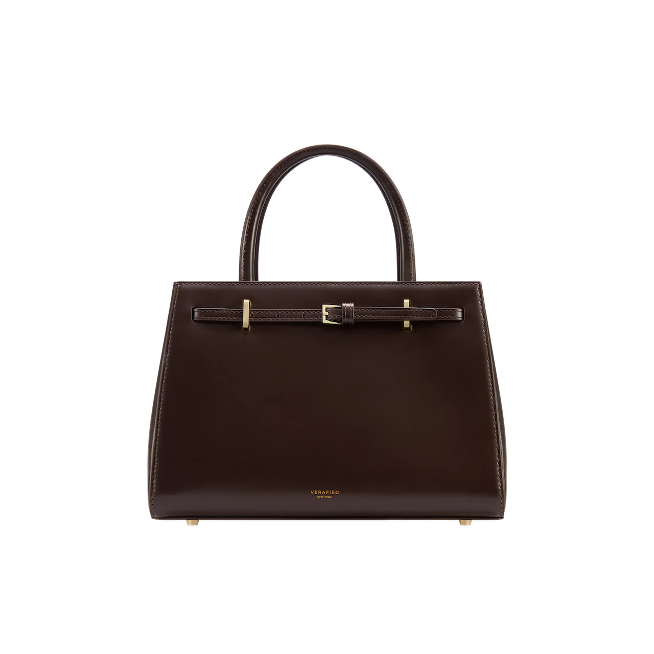 Chocolate Leather Book Tote Bag 25 (Low Stock) - Image 3