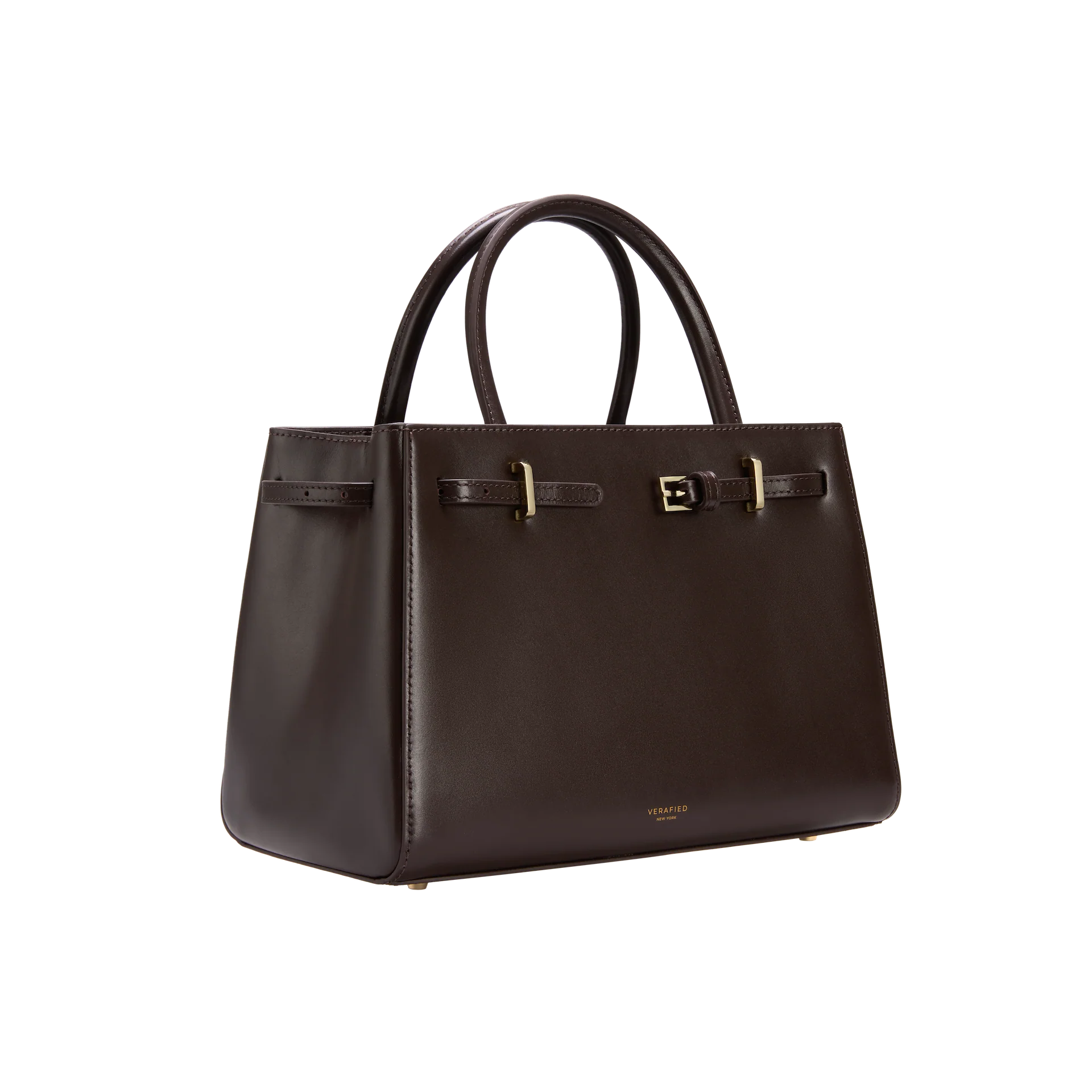 Chocolate Leather Book Tote Bag 25 (Low Stock) - Image 4