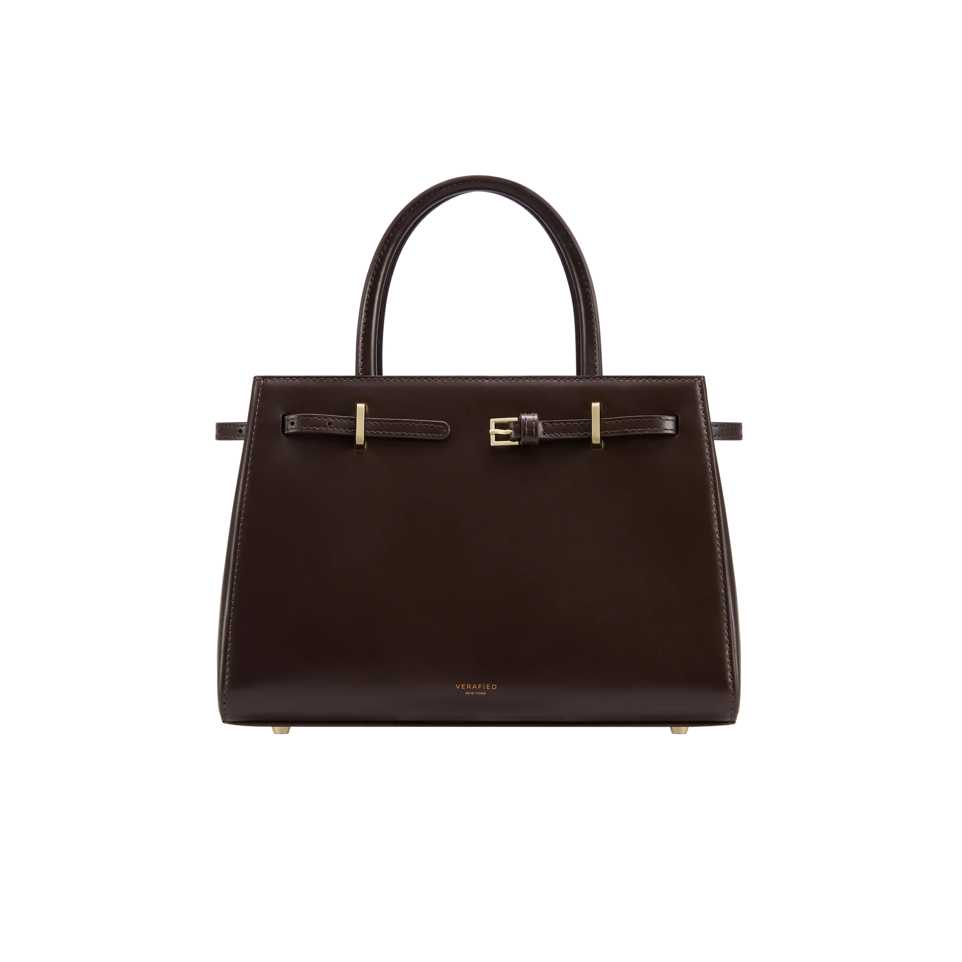 Chocolate Leather Book Tote Bag 25 (Low Stock) - Image 5