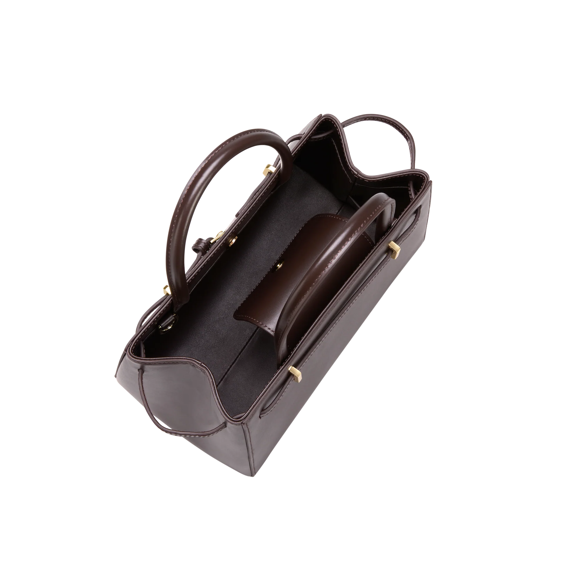 Chocolate Leather Book Tote Bag 25 (Low Stock) - Image 9