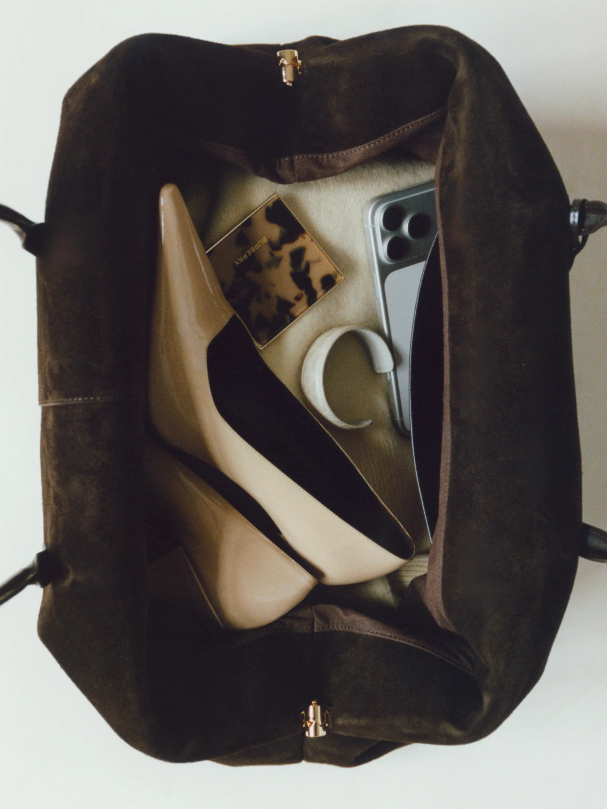 Espresso Suede Club Bag (Pre-Order Only. Will Ship Mid March) - Image 19