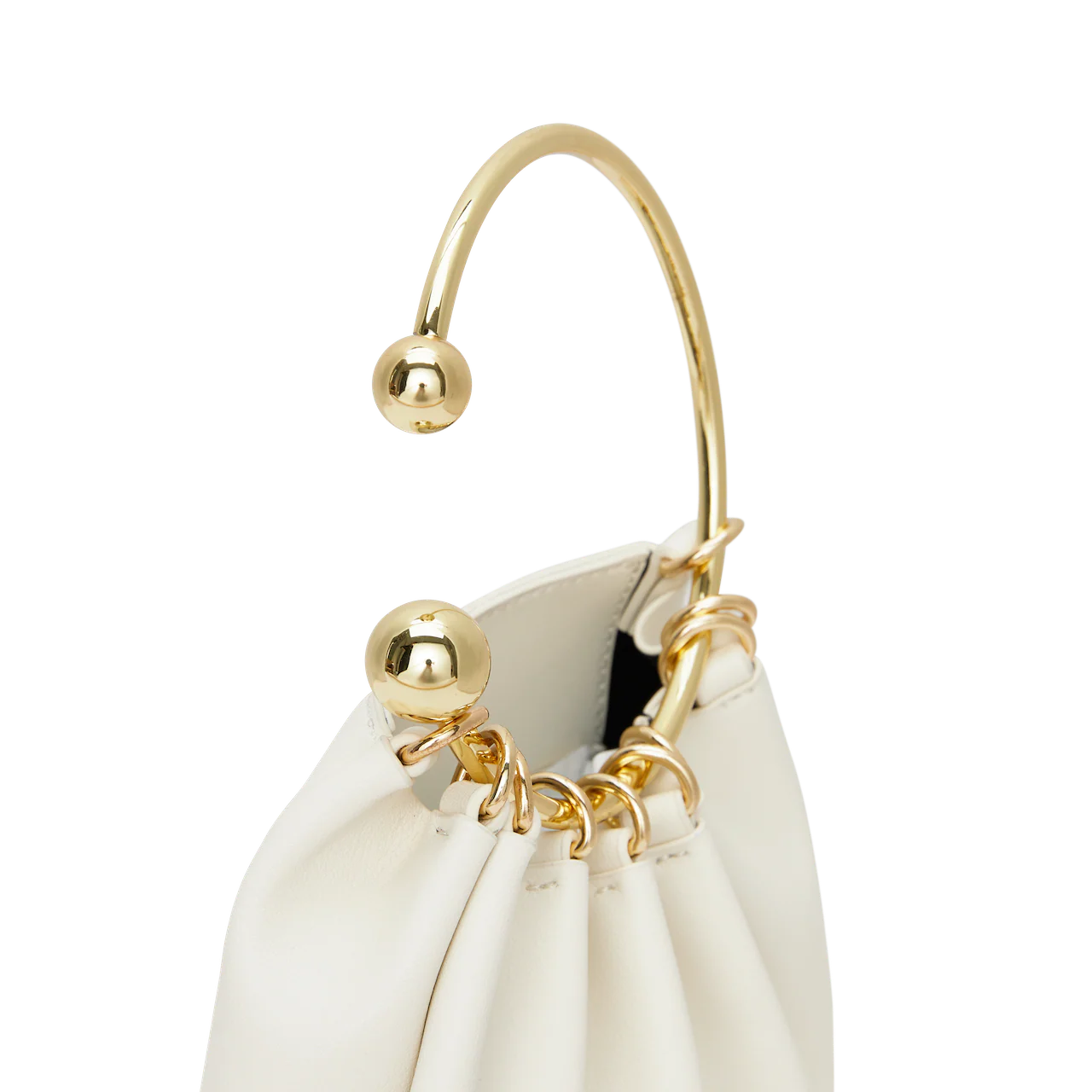 Cream Ring Handle Bag (Pre-Order Only. Will Ship Mid March) - Image 4