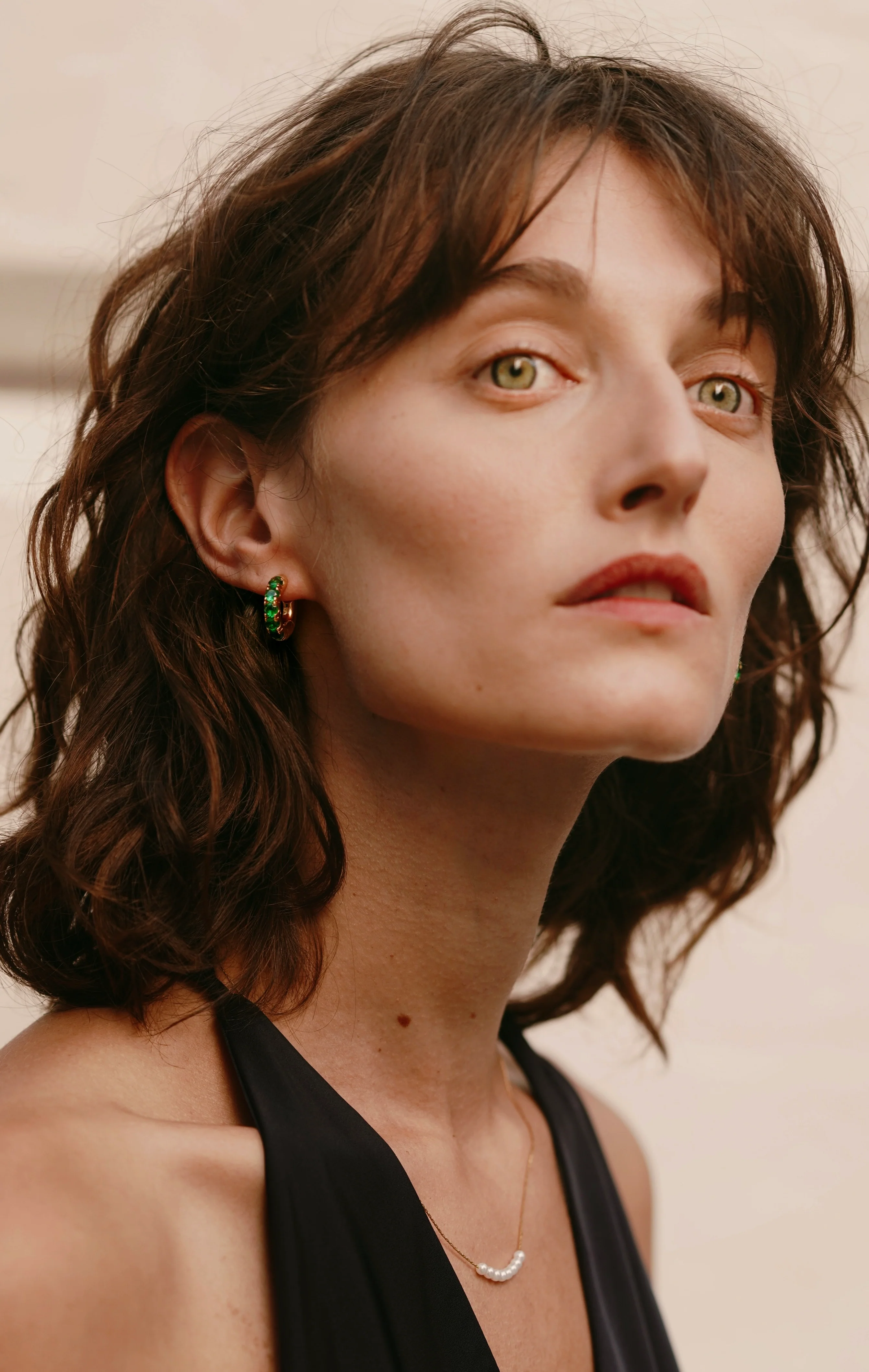 Emerald Hoops (Final Sale) - Image 5