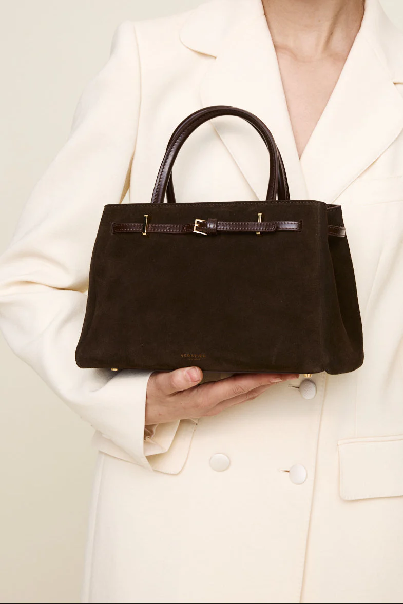 Espresso Suede Book Tote Bag 25 - Image 12