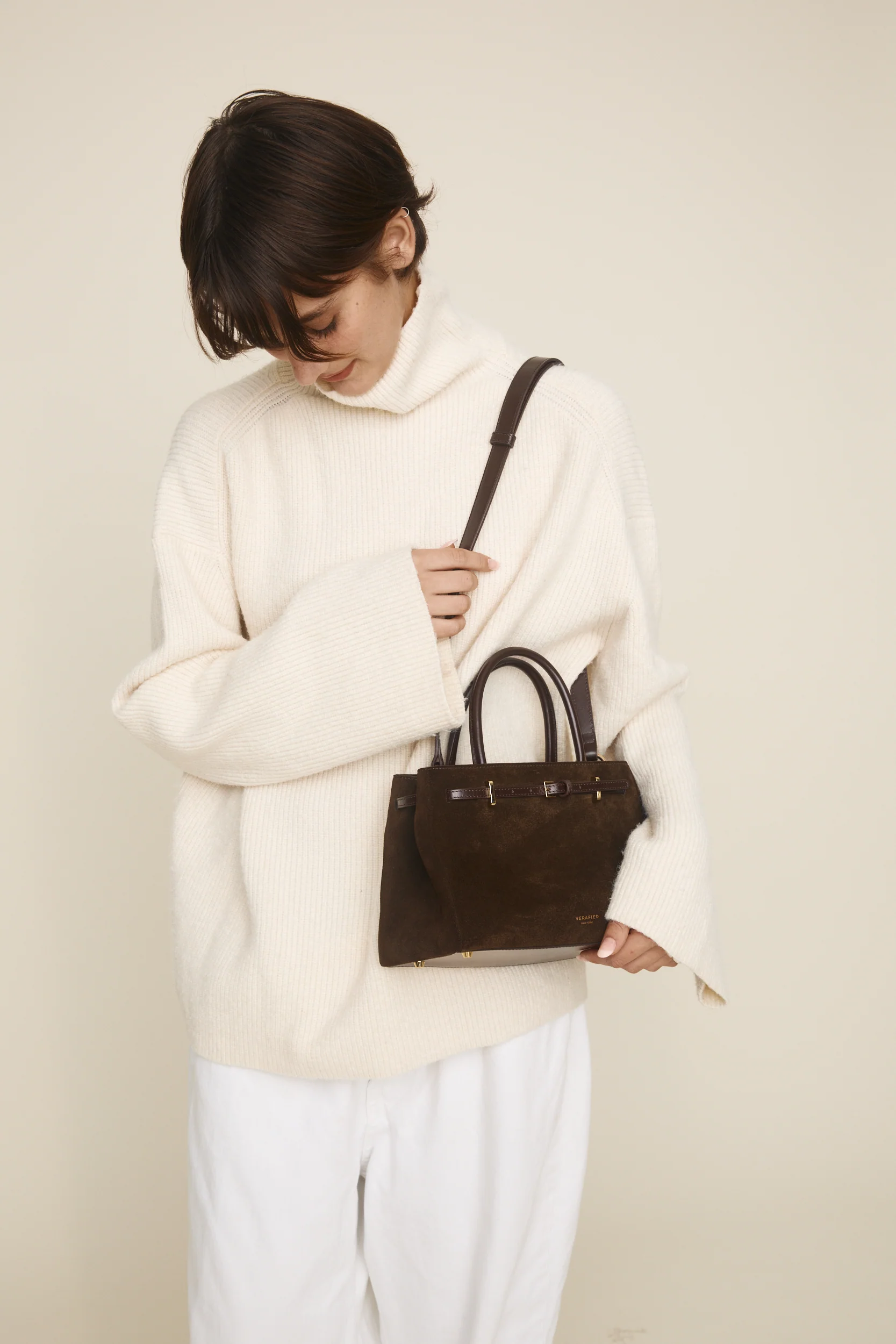 Espresso Suede Book Tote Bag 25 - Image 15