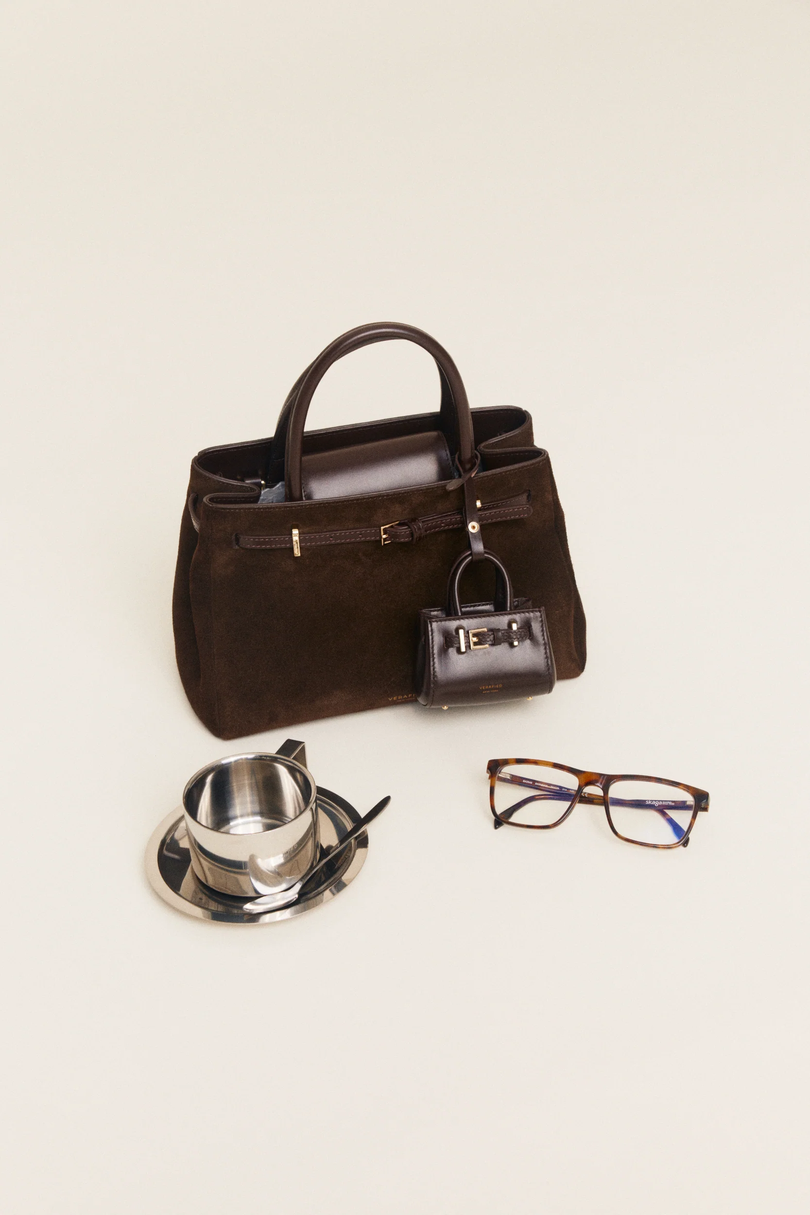 Espresso Suede Book Tote Bag 25 - Image 19