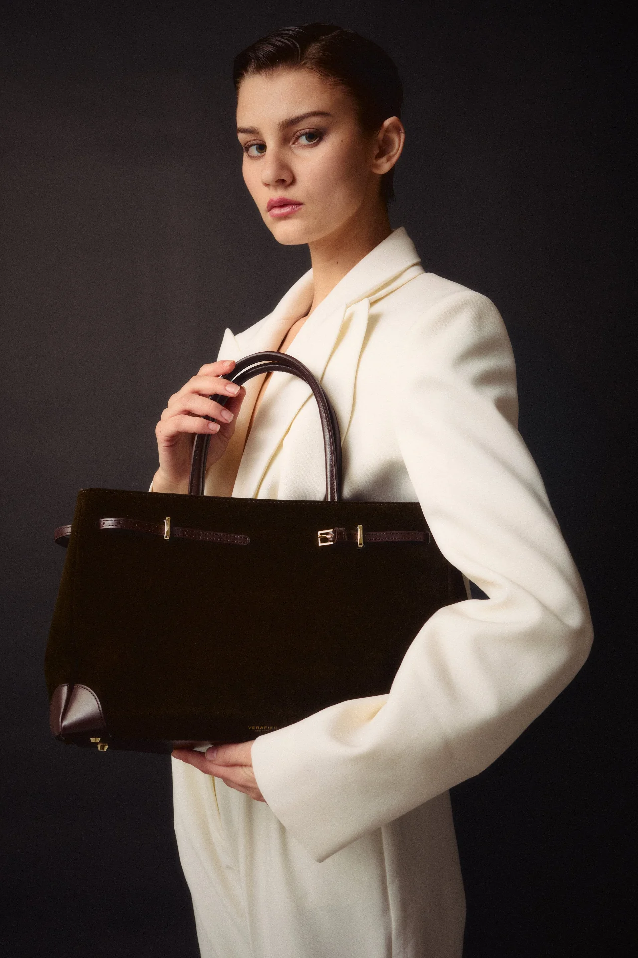 Espresso Suede Book Tote Bag 33 - Image 11