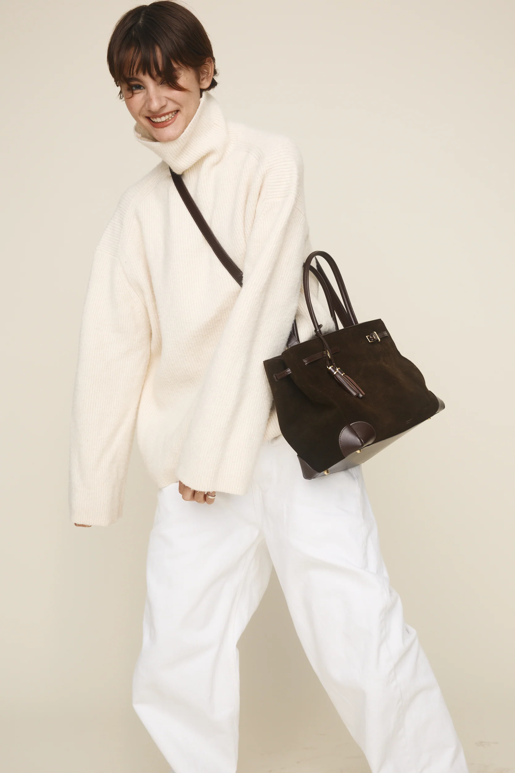 Espresso Suede Book Tote Bag 33 - Image 15