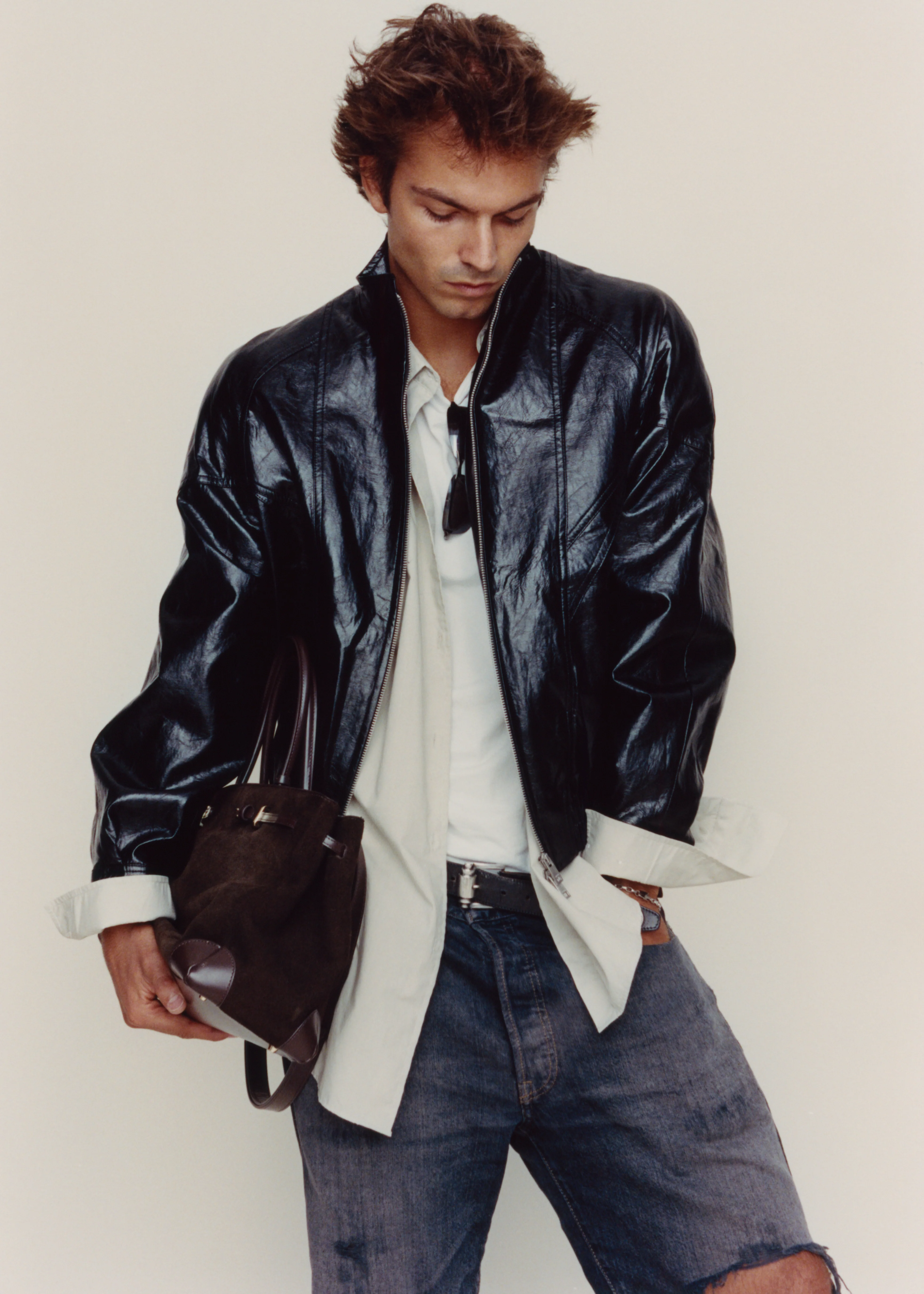 Espresso Suede Book Tote Bag 33 - Image 17