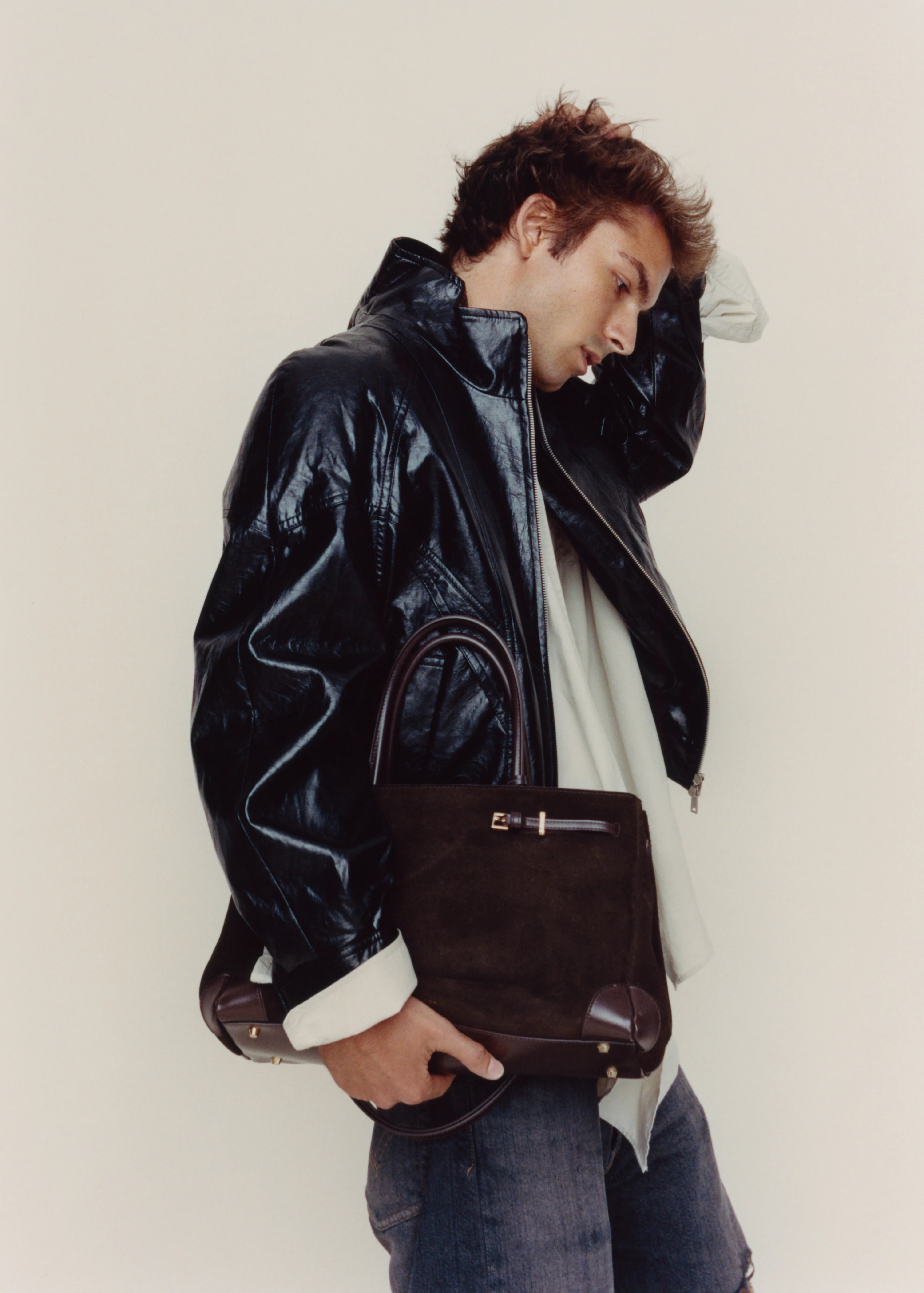 Espresso Suede Book Tote Bag 33 - Image 18