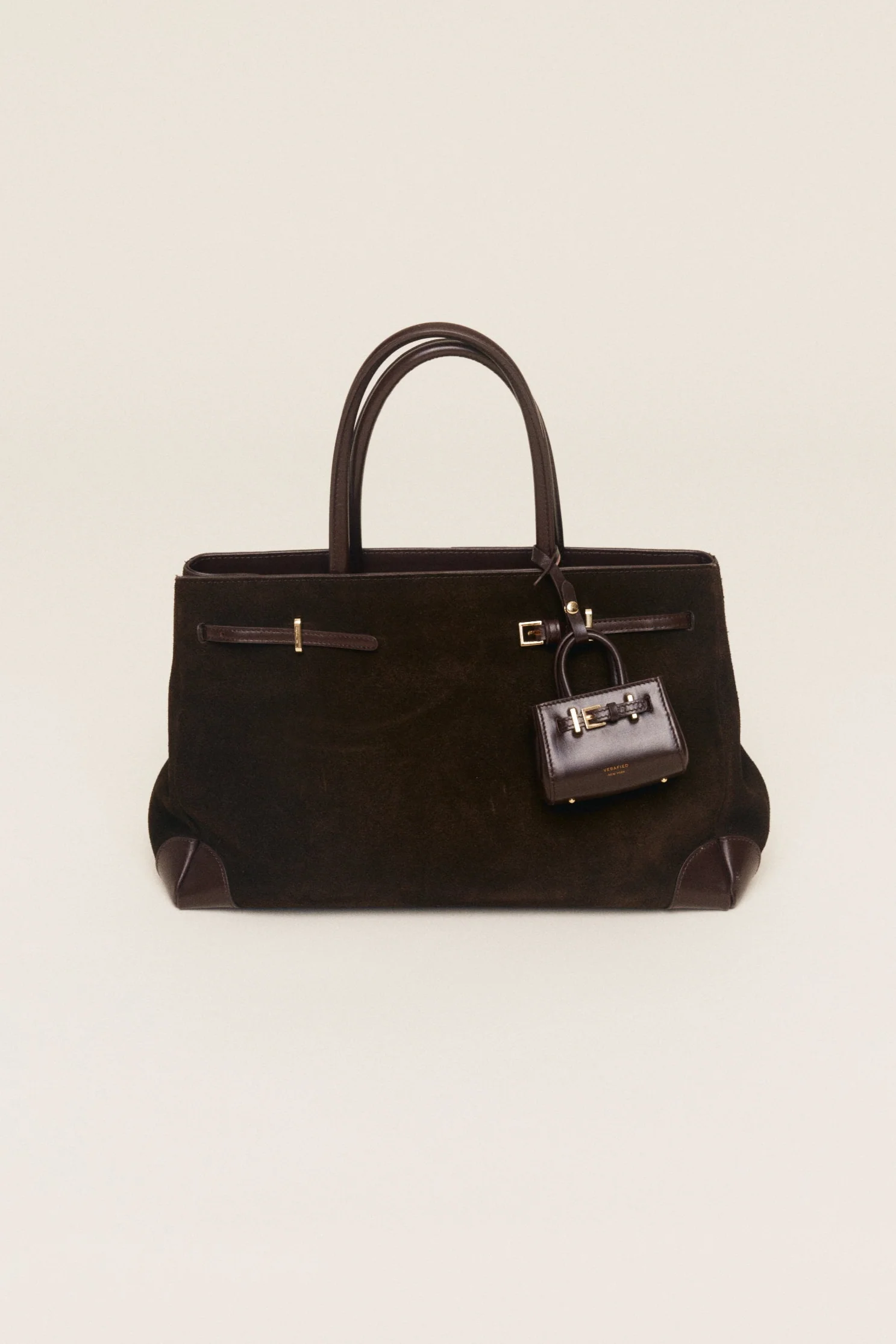 Espresso Suede Book Tote Bag 33 - Image 21