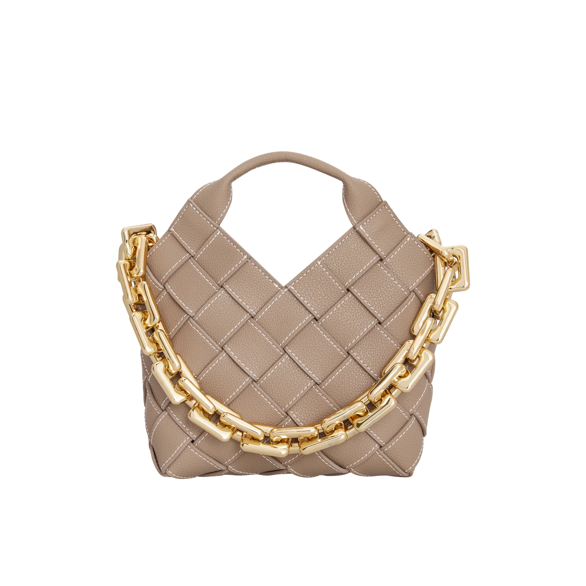 Etoupe Woven Basket Bag - Image 13