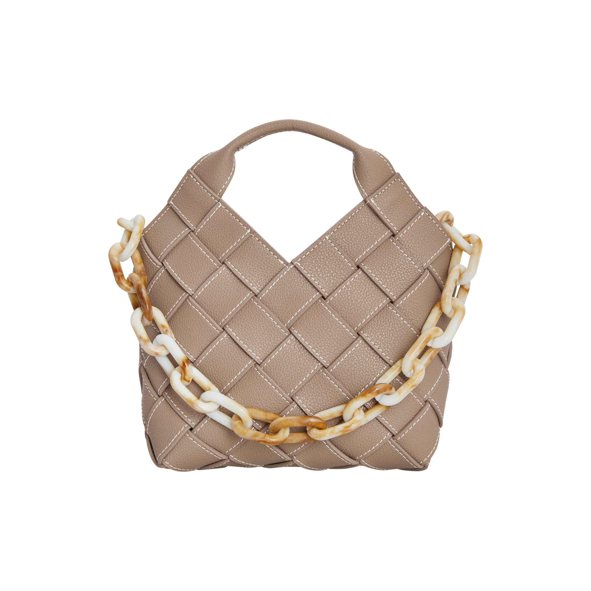 Etoupe Woven Basket Bag - Image 17