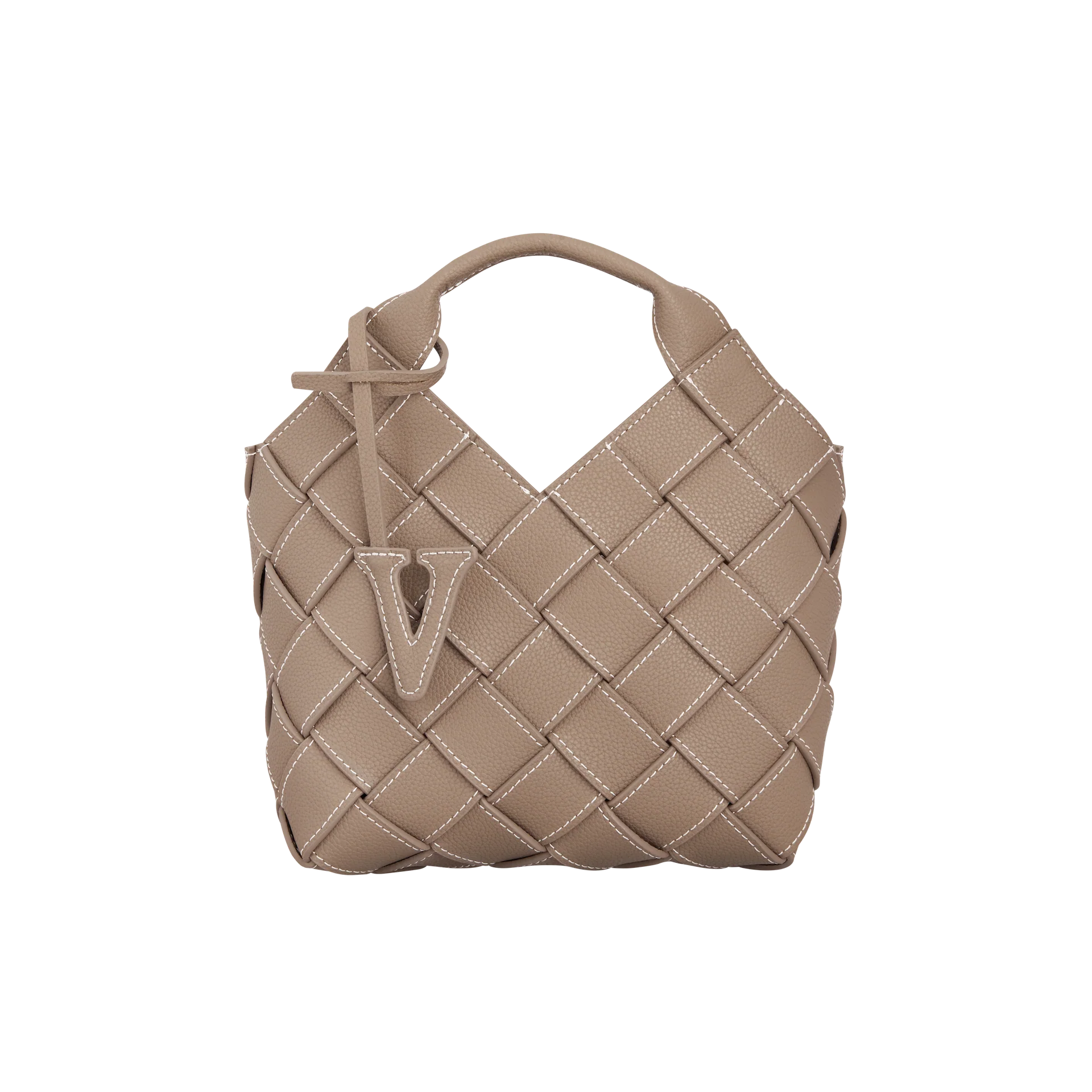 Etoupe Woven Basket Bag - Image 3