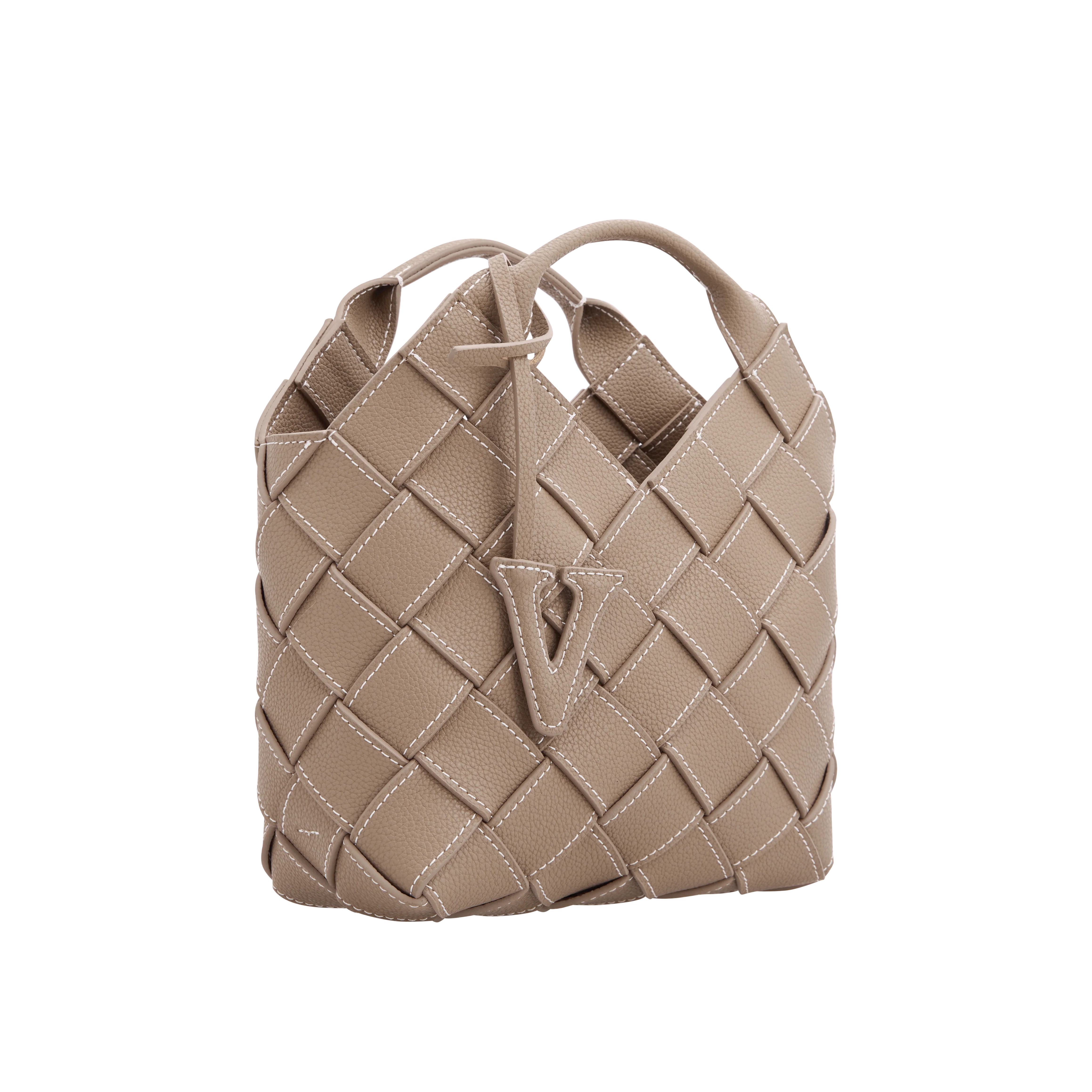 Etoupe Woven Basket Bag - Image 4