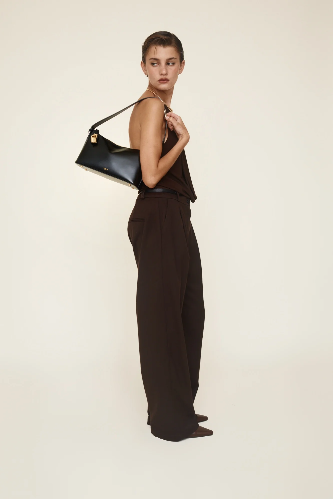 Gold Black Hobo Bag - Image 12