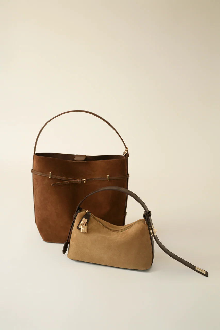 Gold Suede Hobo Bag - Image 18