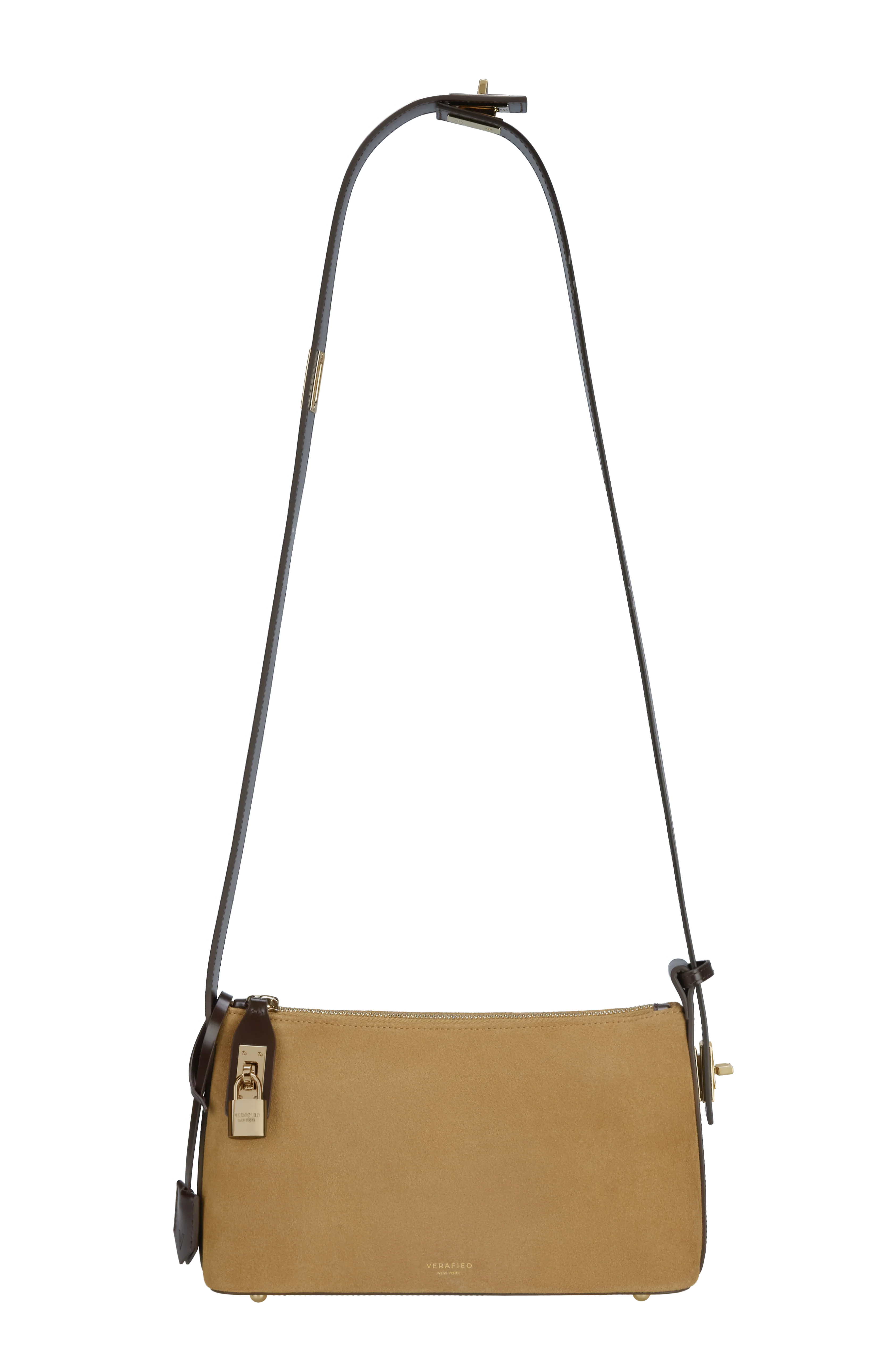 Gold Suede Hobo Bag - Image 19