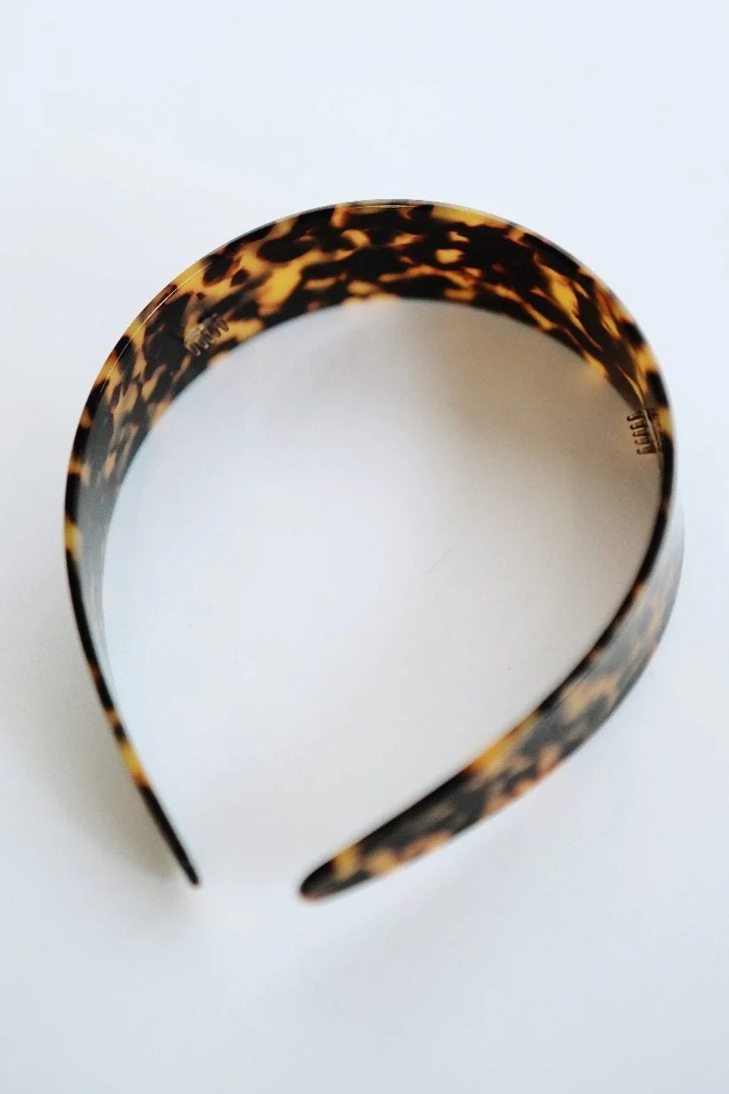Tortoiseshell Wide Headband (Final Sale） - Image 6
