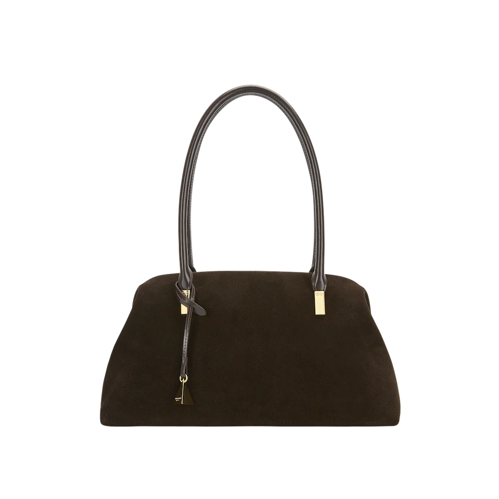 Medium Espresso Suede Club Bag (Pre-Order Only. Will Ship Mid March) - Image 3