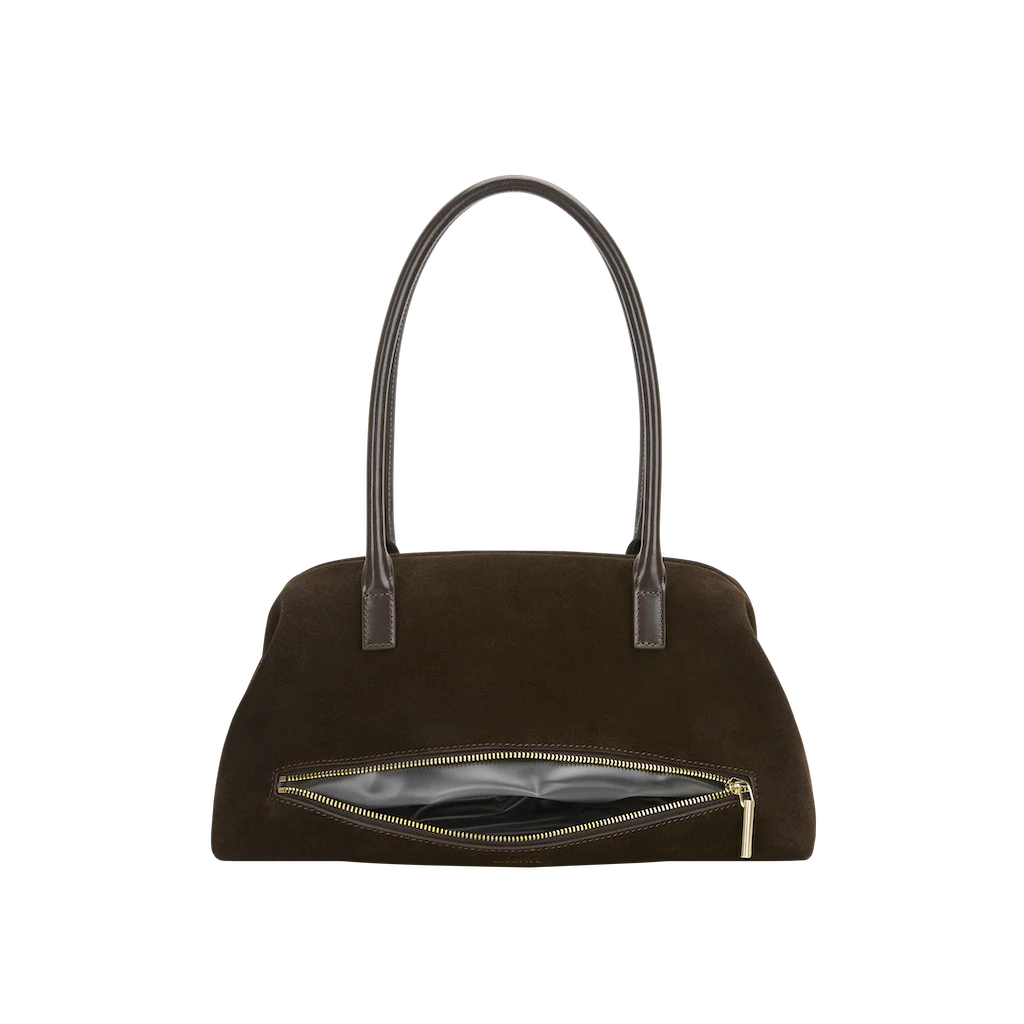 Medium Espresso Suede Club Bag (Pre-Order Only. Will Ship Mid March) - Image 6