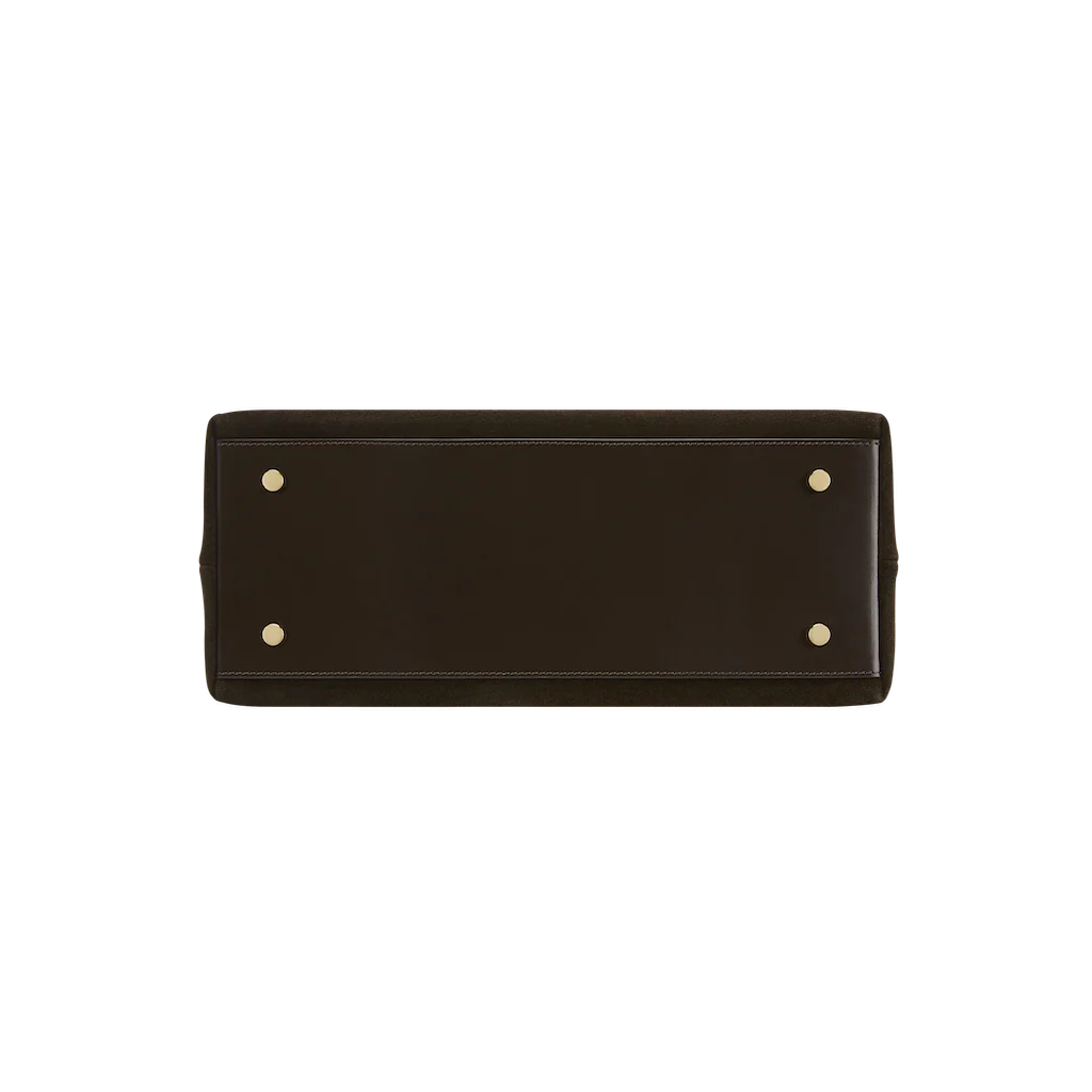 Medium Espresso Suede Club Bag (Pre-Order Only. Will Ship Mid March) - Image 8