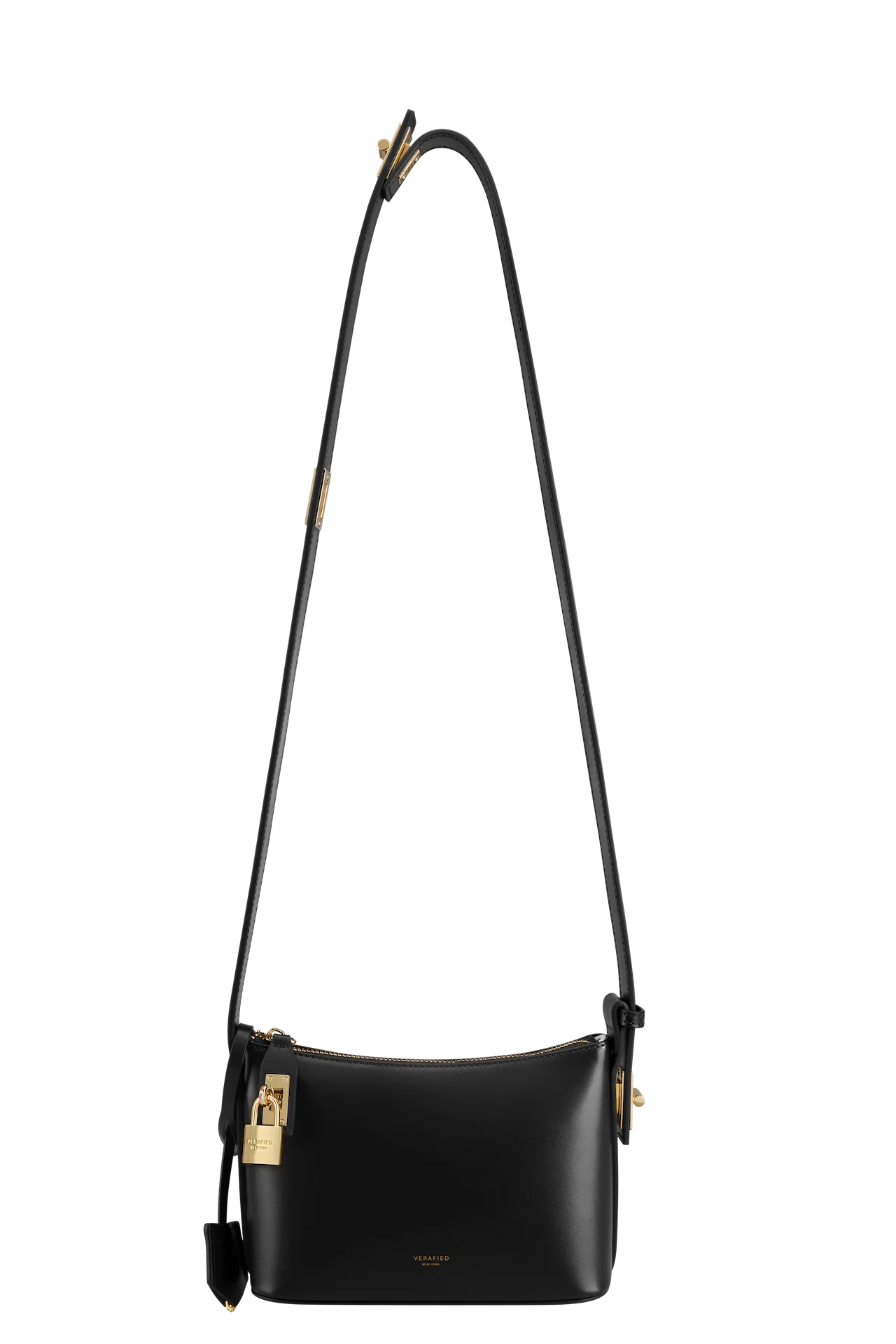 Mini Gold Black Hobo Bag - Image 16