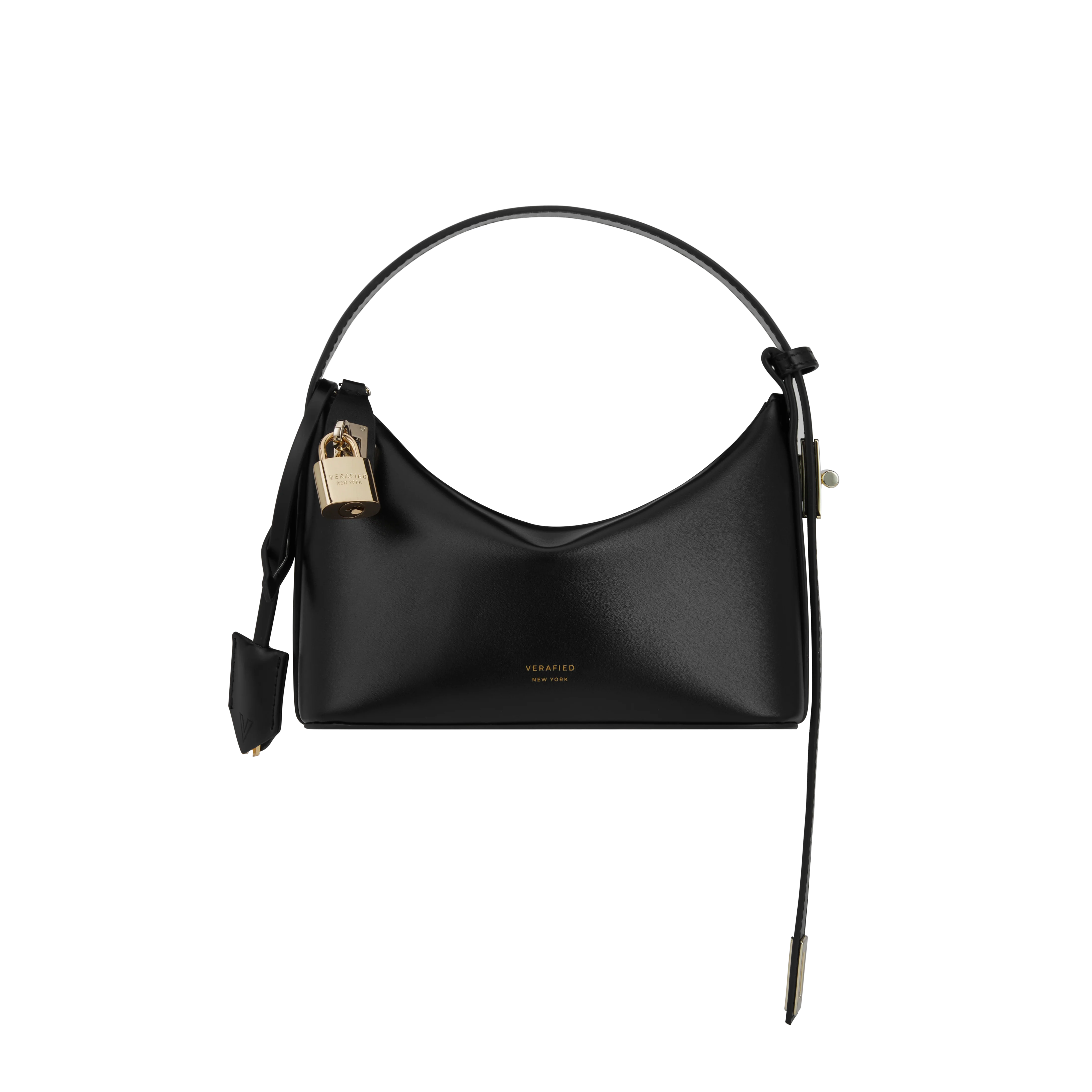 Mini Gold Black Hobo Bag - Image 3