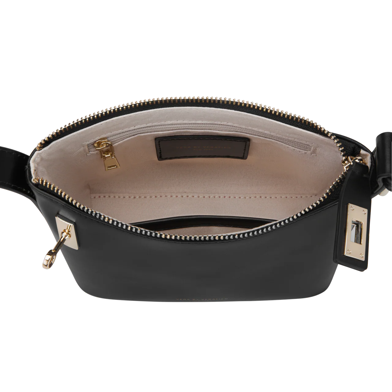 Mini Gold Black Hobo Bag - Image 4