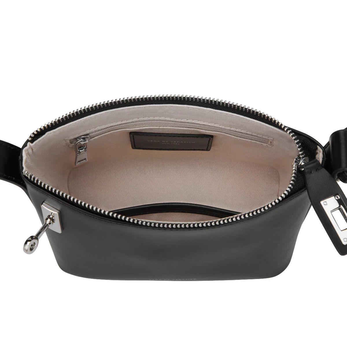 Mini Silver Black Hobo Bag - Image 4