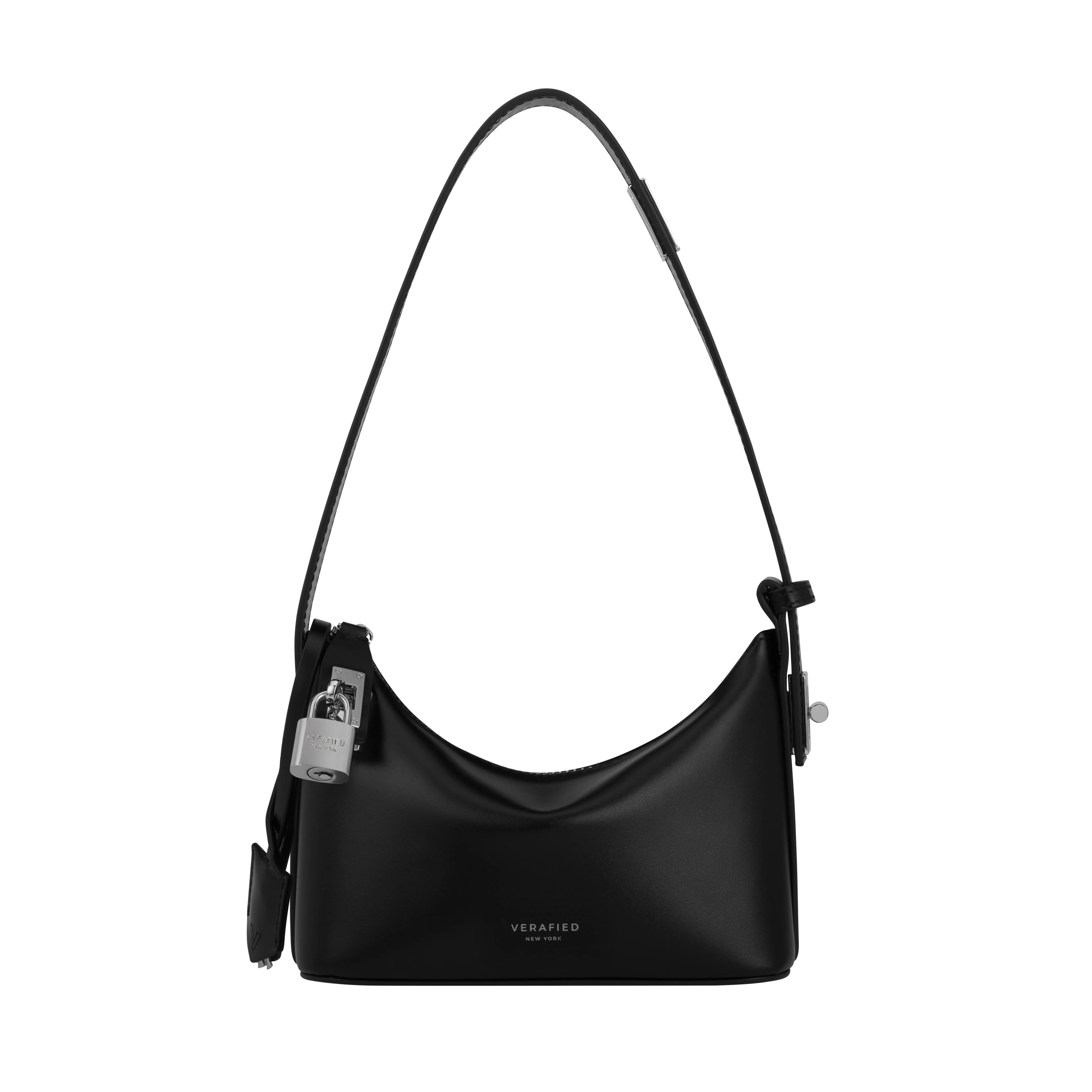 Mini Silver Black Hobo Bag - Image 5