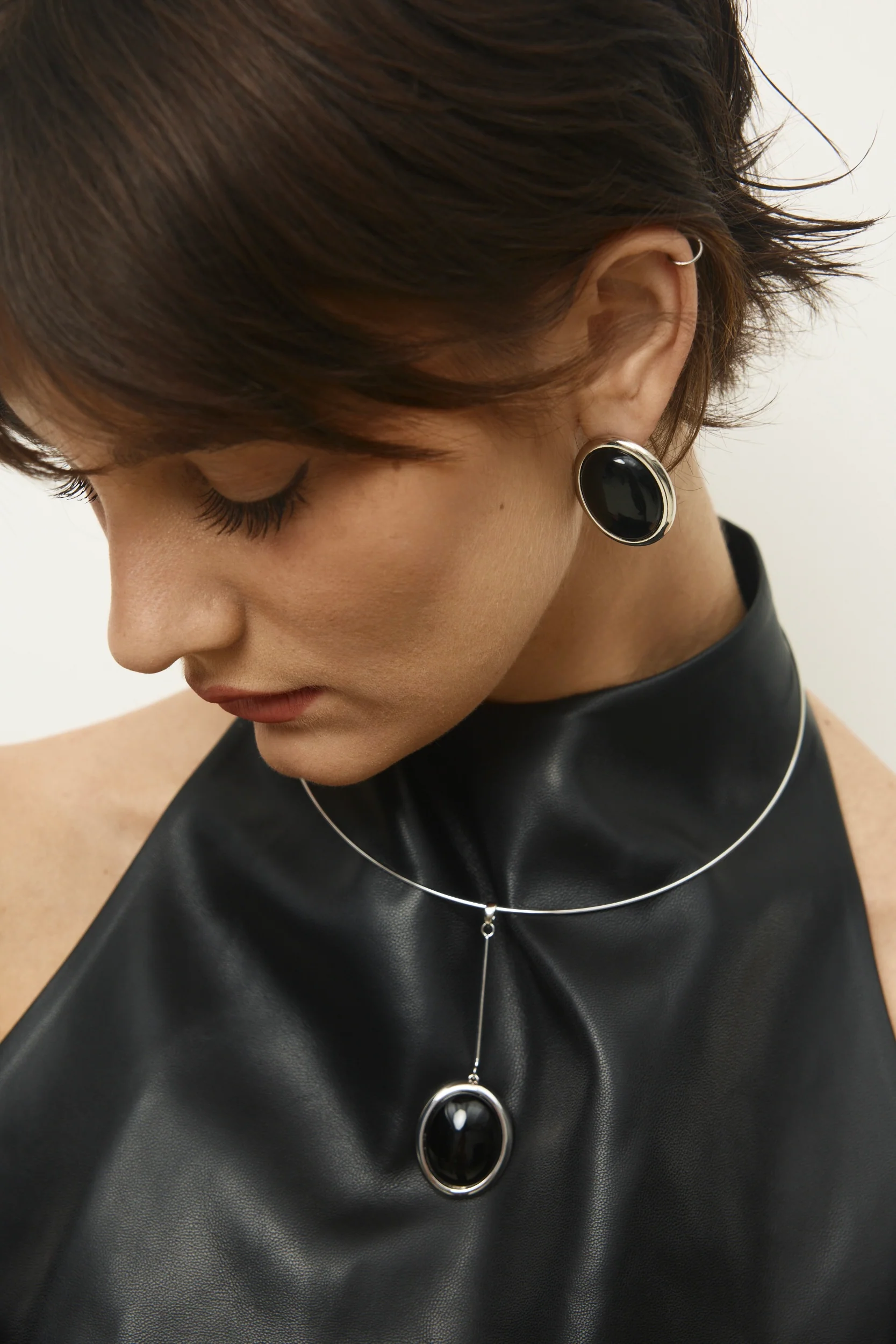 Onyx Orb Earrings - Image 4