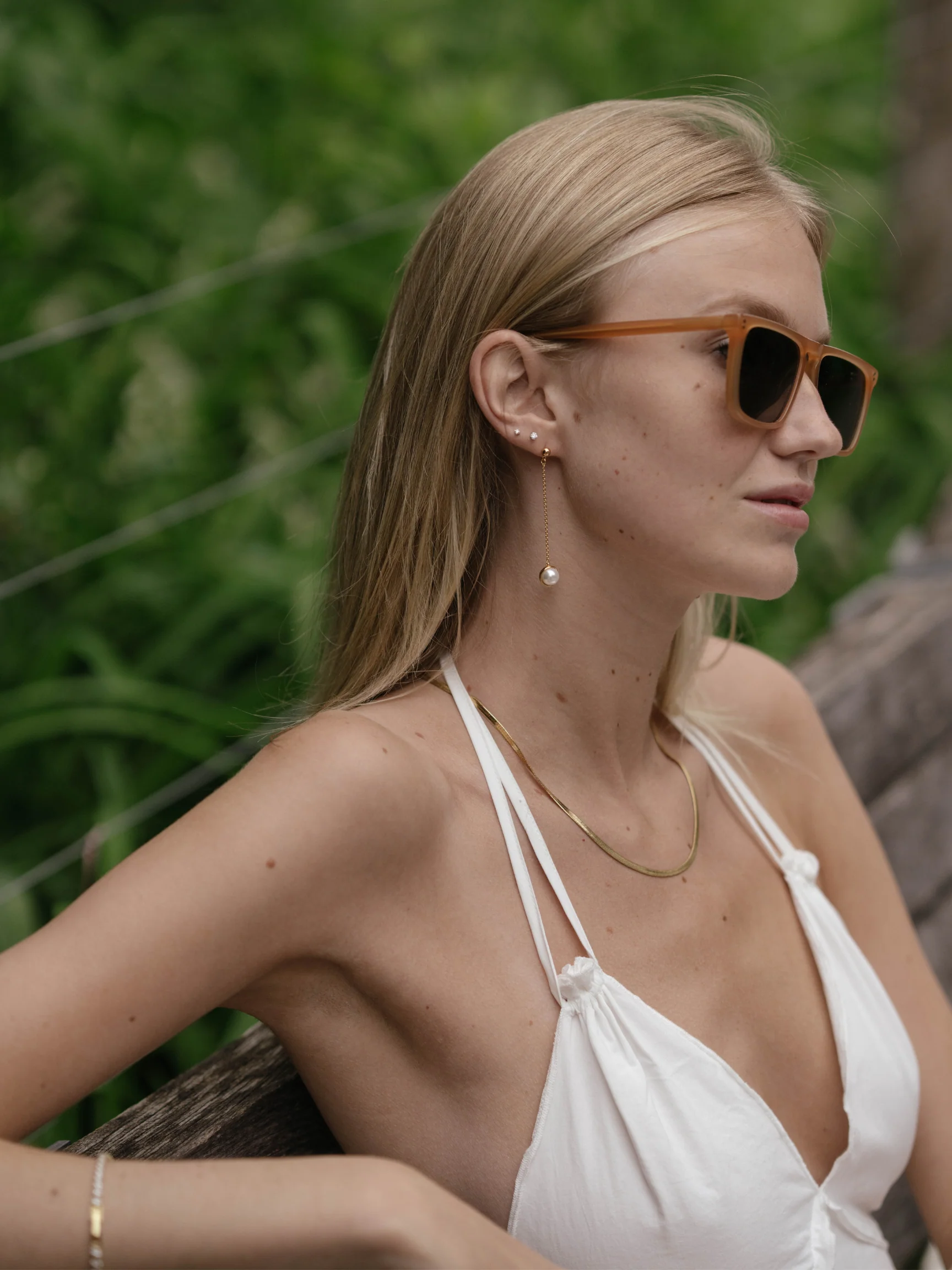 Pearl Drop Earrings - Image 3