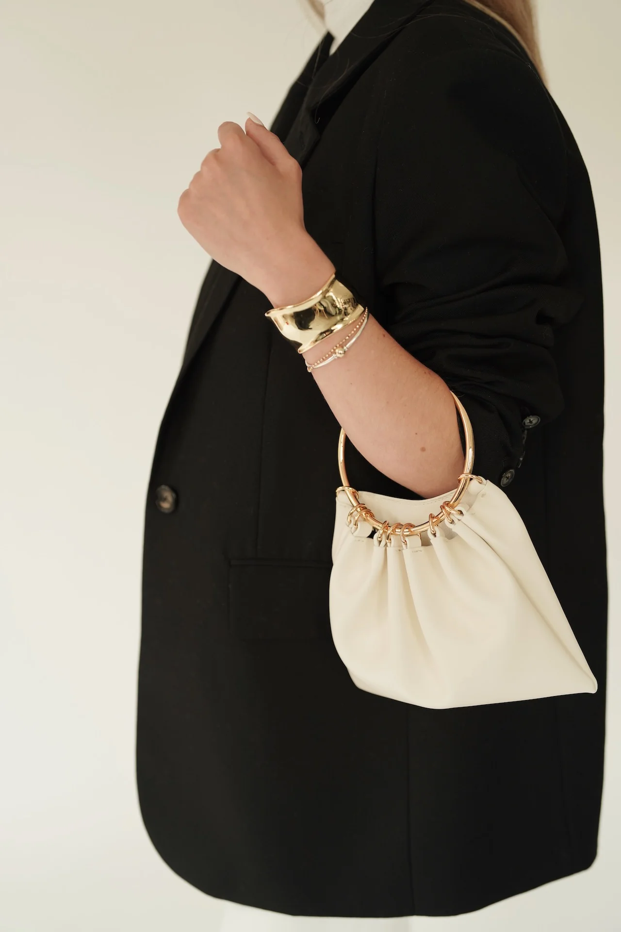 Ripple Gold Cuff Bracelet - Image 3