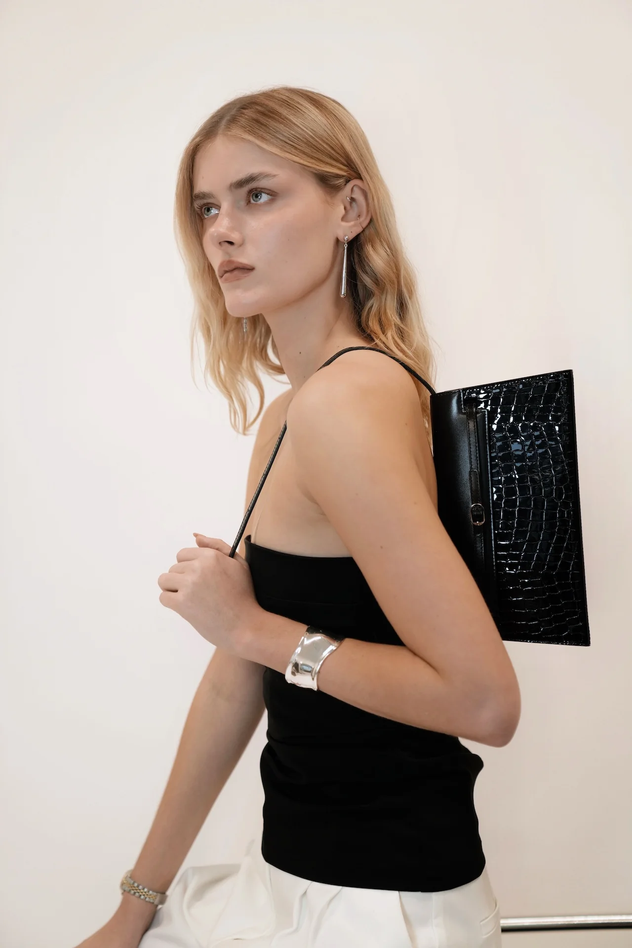 Ripple Silver Cuff Bracelet - Image 5