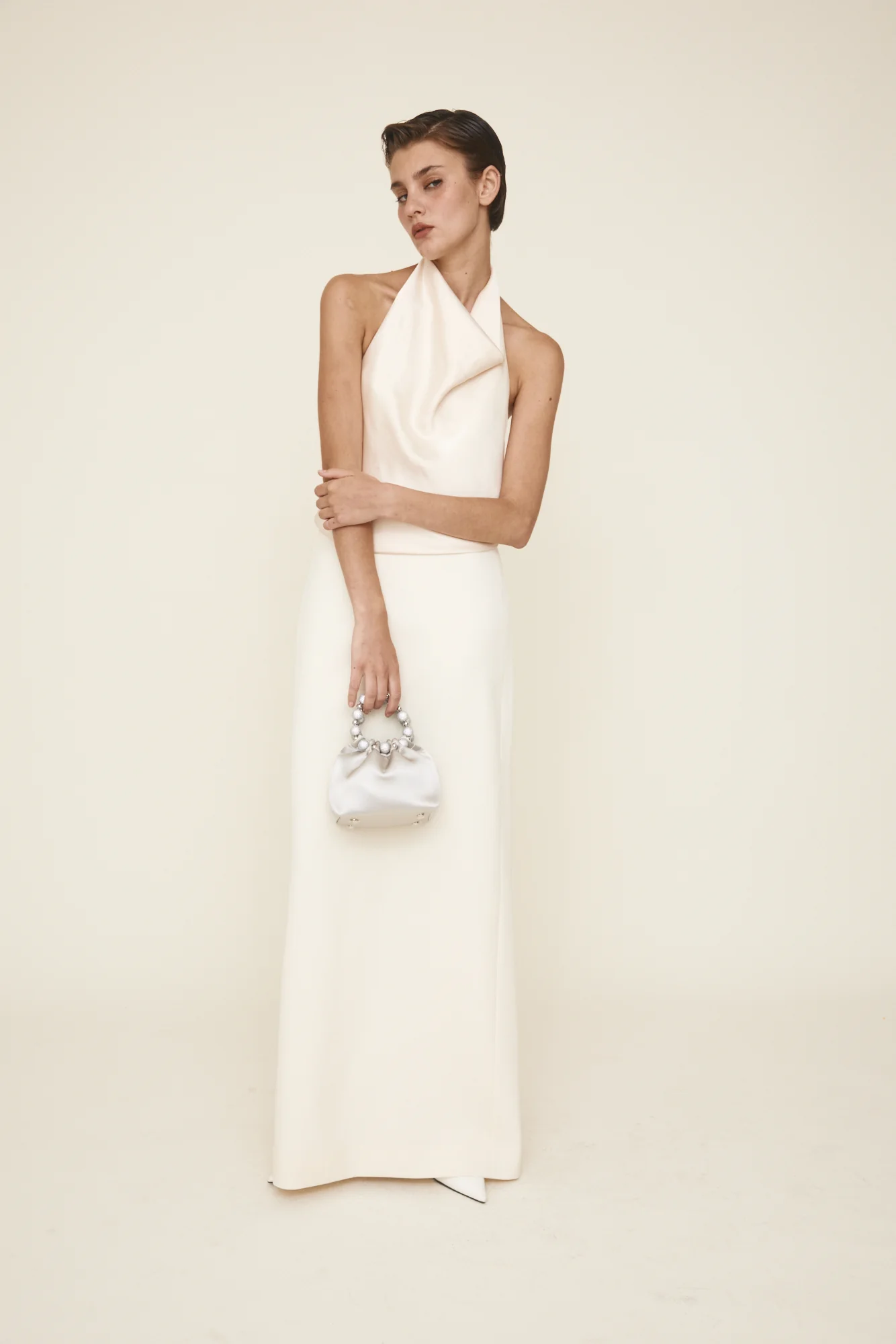 Mini Silver Diamond Handbag - Image 11