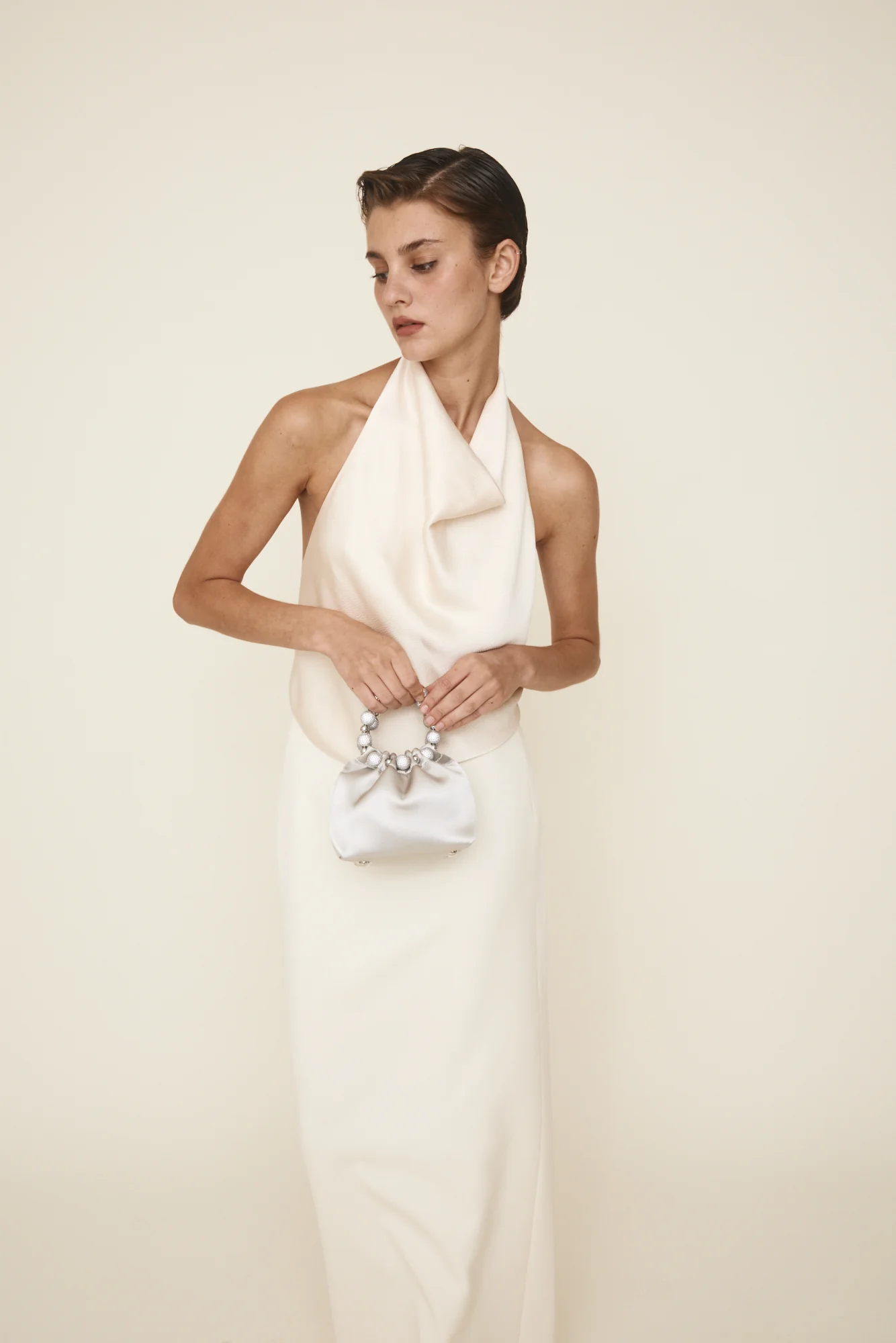 Mini Silver Diamond Handbag - Image 14