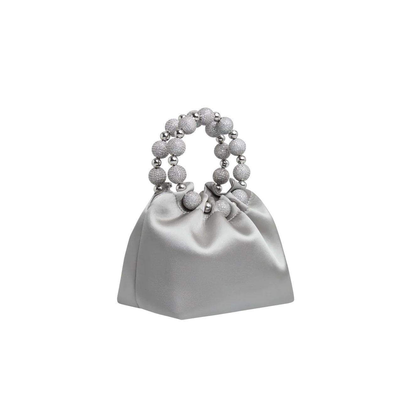 Mini Silver Diamond Handbag - Image 4