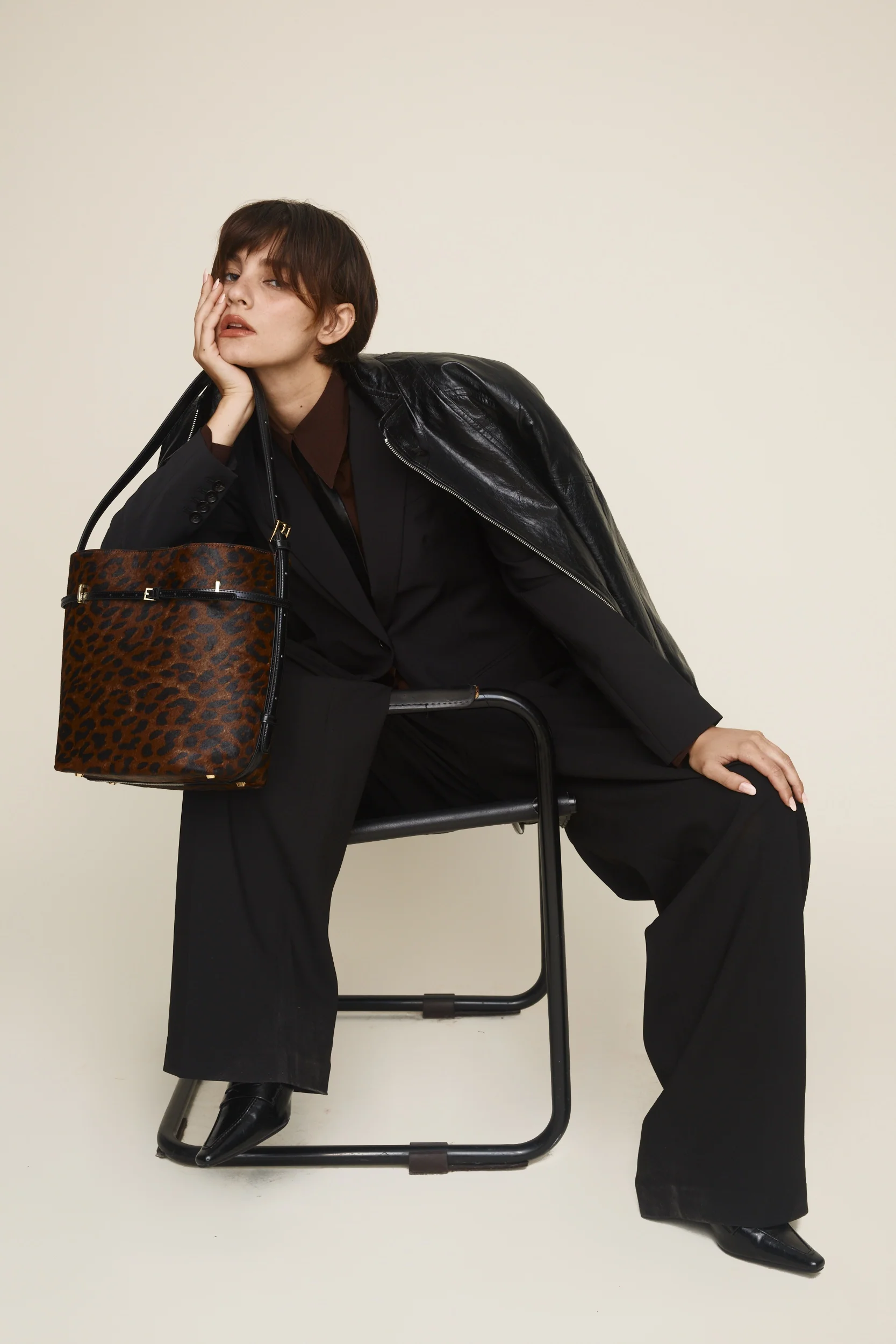 Small Leopard Belted Tote Bag(Low Stock) - Image 12