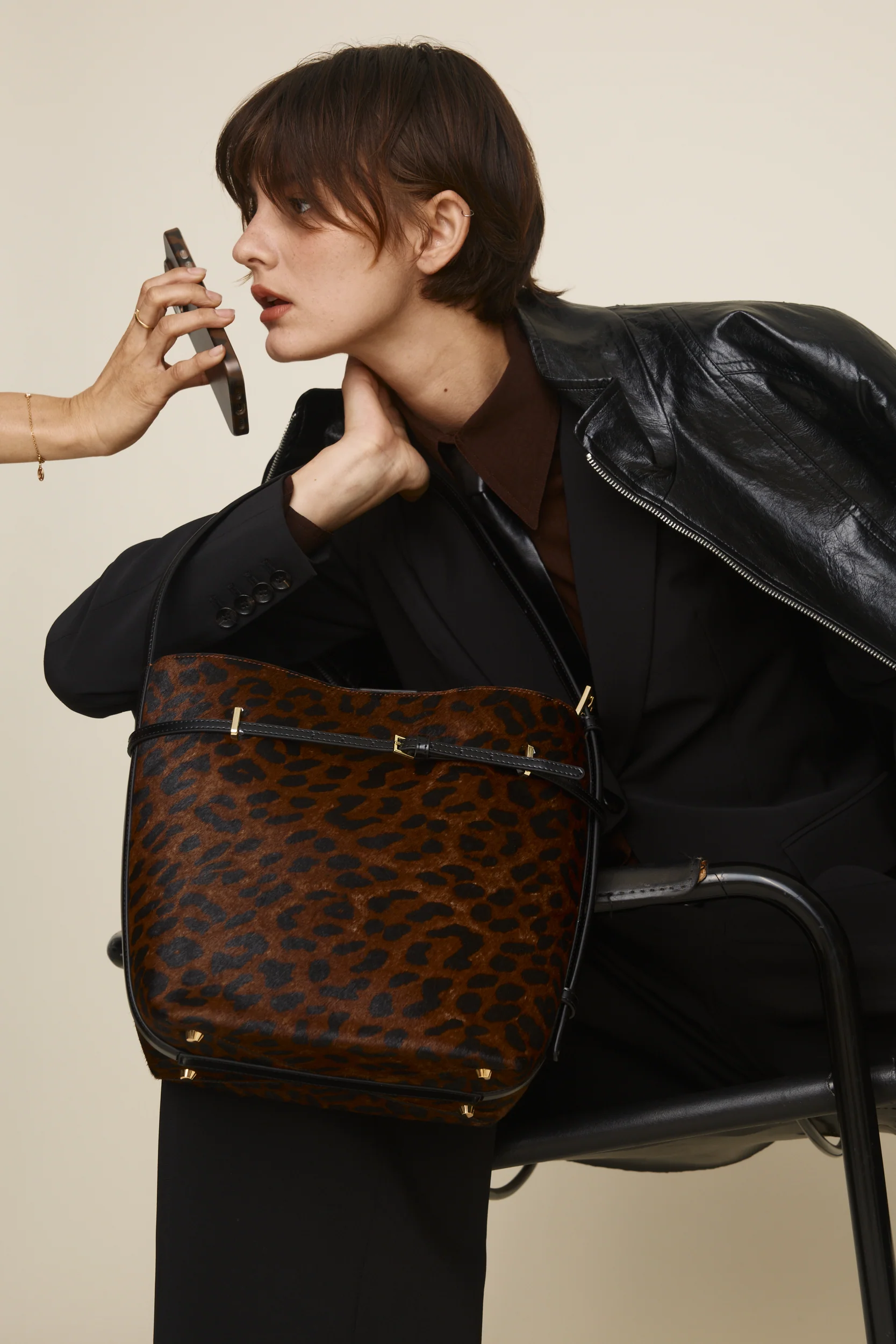 Small Leopard Belted Tote Bag(Low Stock) - Image 15